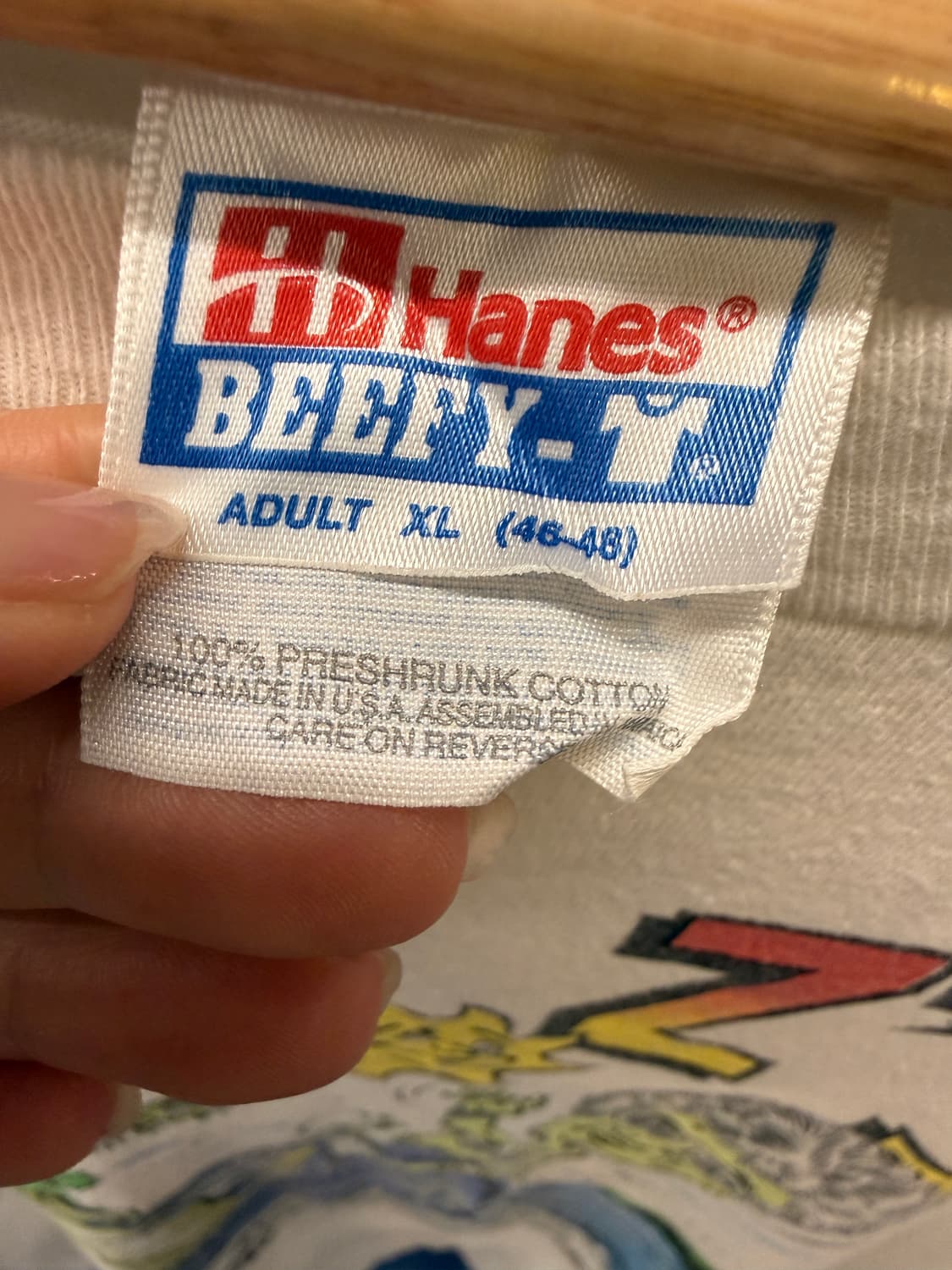 1990s 헤인즈 싱글스티치 반팔티 상품이미지5