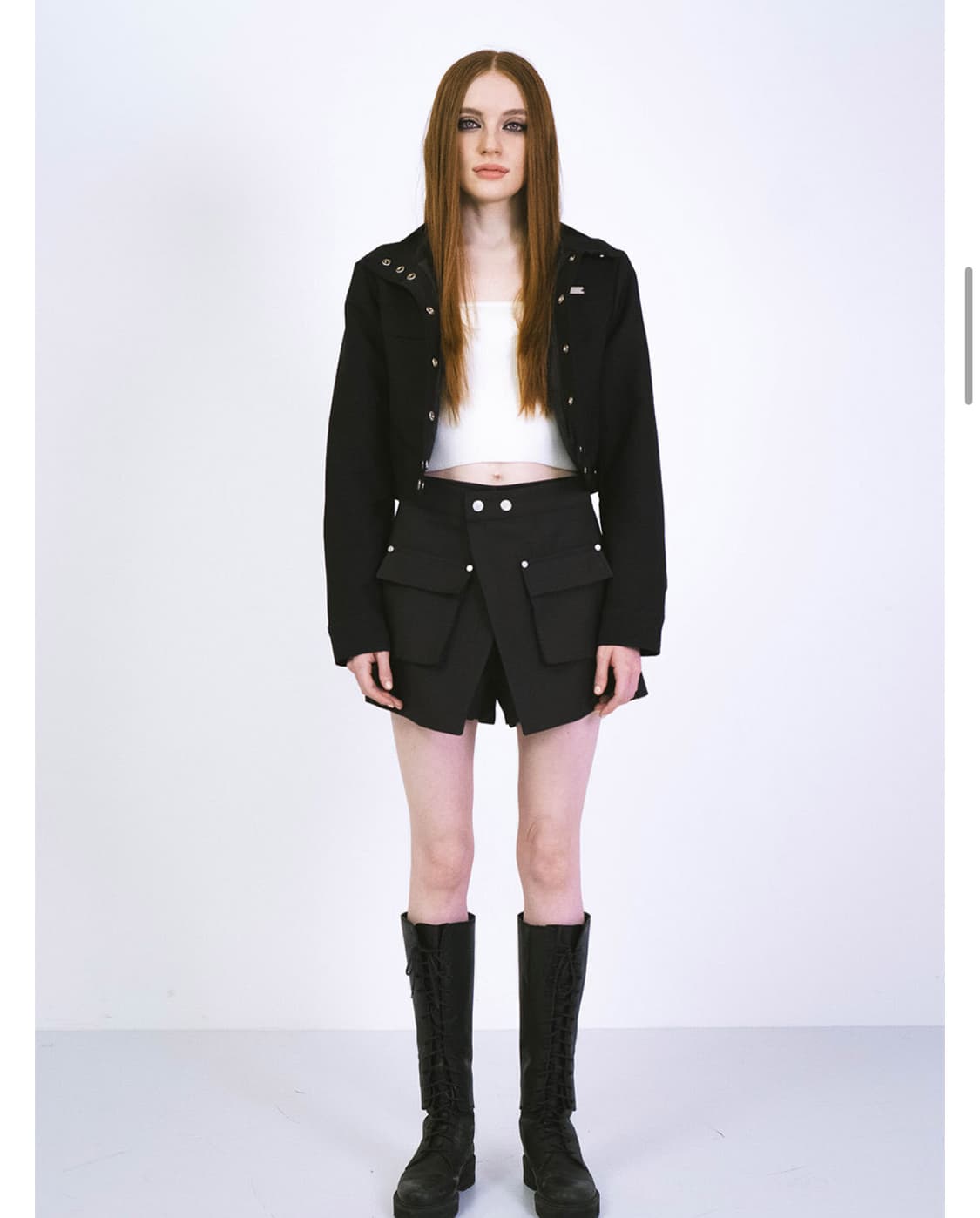 시스에이 하이넥 스냅 셋업 상품이미지3