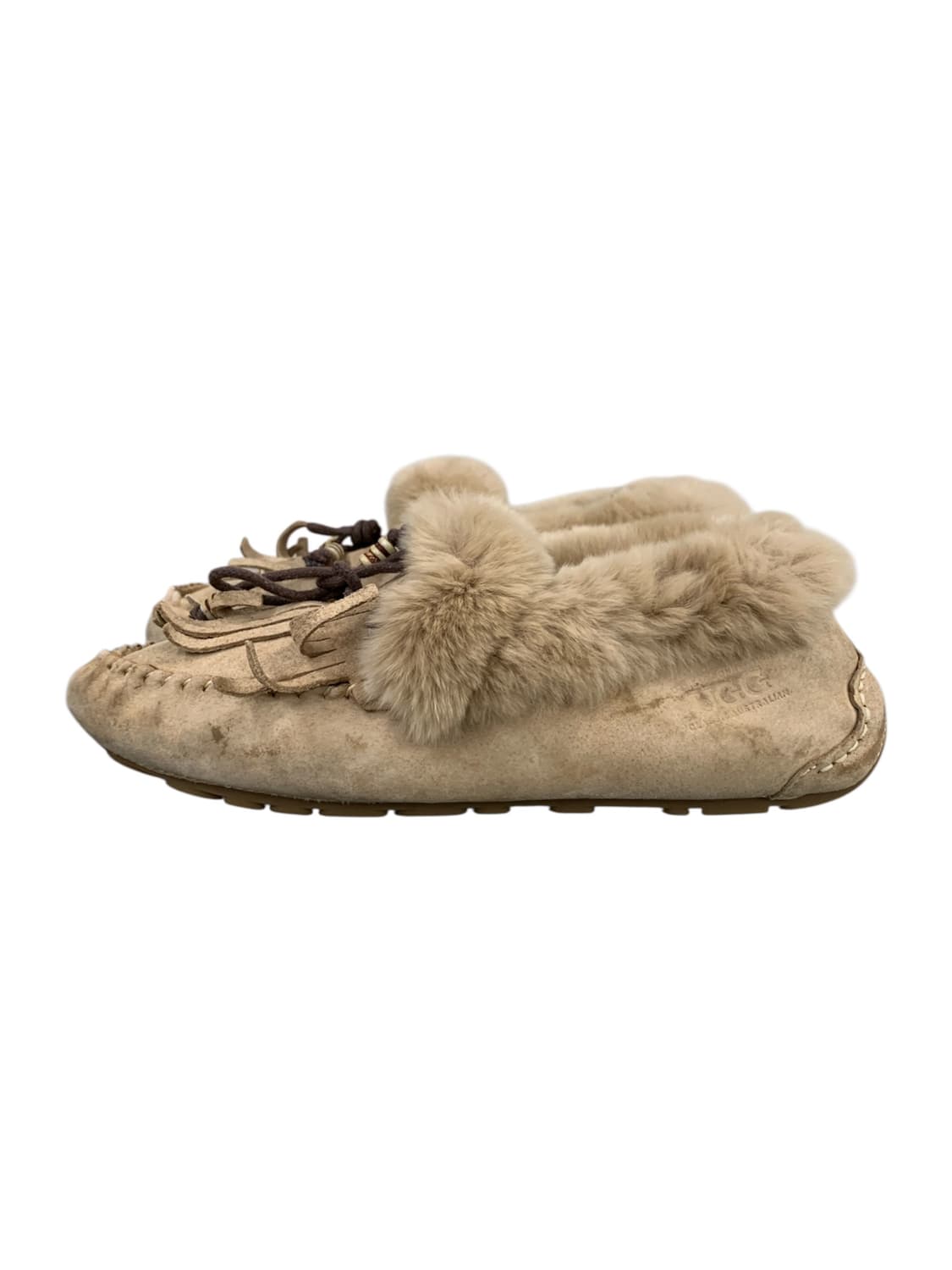 어그 오즈웨어 플러피 태슬 양털 모카신 브라운 250 (Gr-3283)  상품이미지1