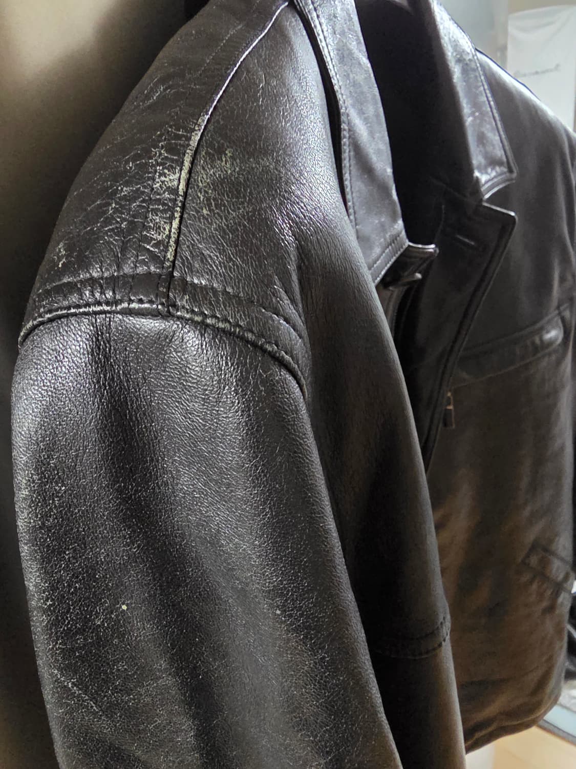 QU◇DRO Vintage Single Leather Jacket  상품이미지3