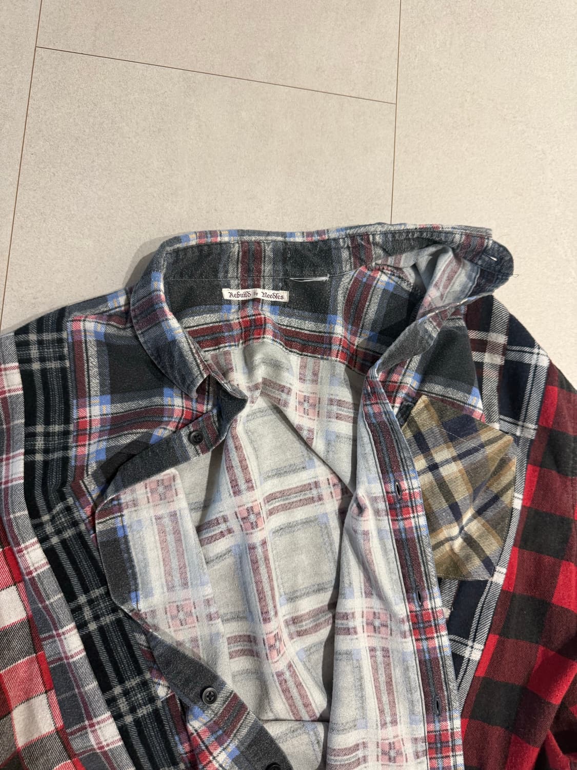 니들스 Rebuild by needles 셔츠 XL 상품이미지3