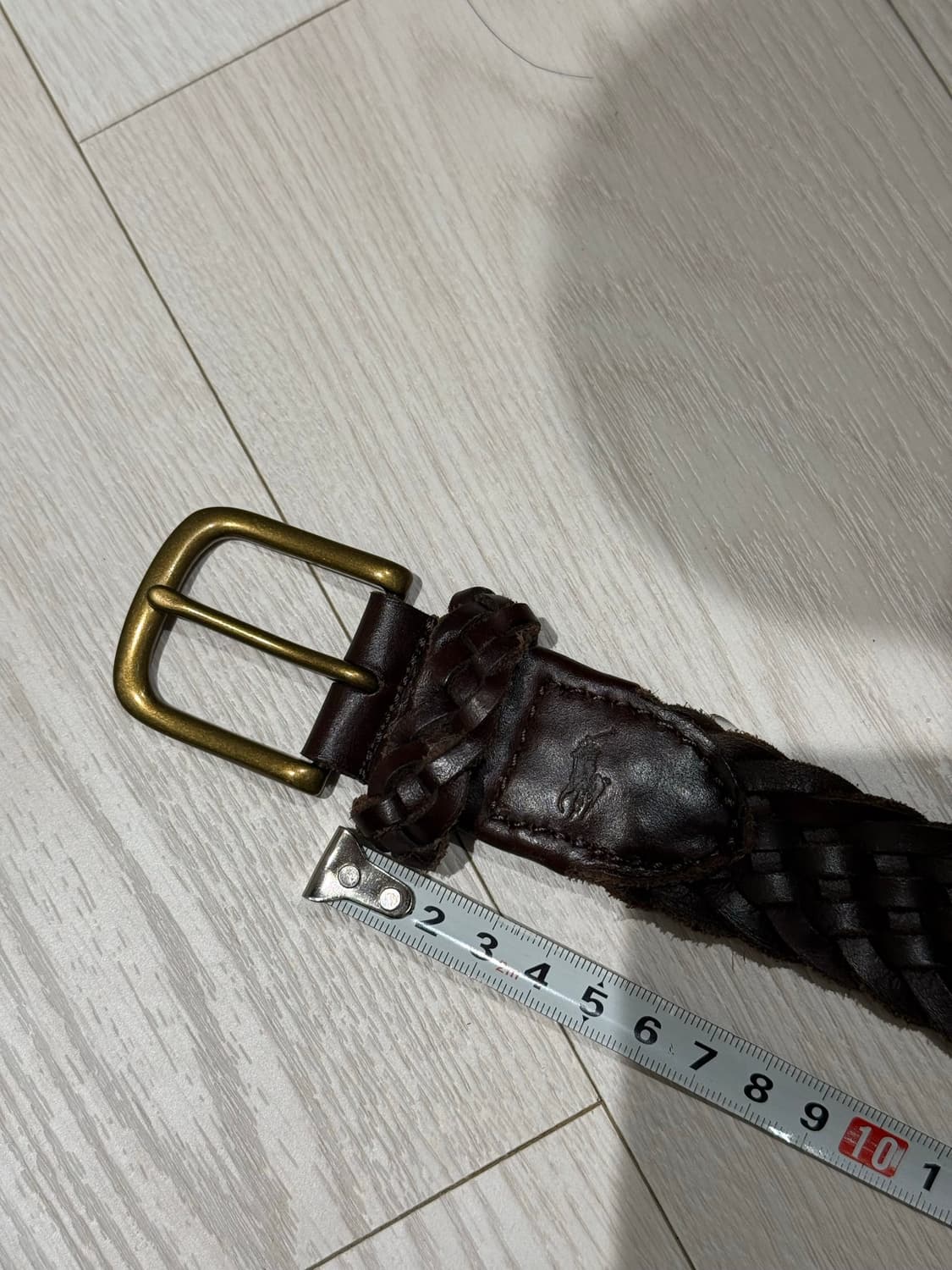 폴로 랄프로렌 위빙 벨트 브라운 상품이미지4