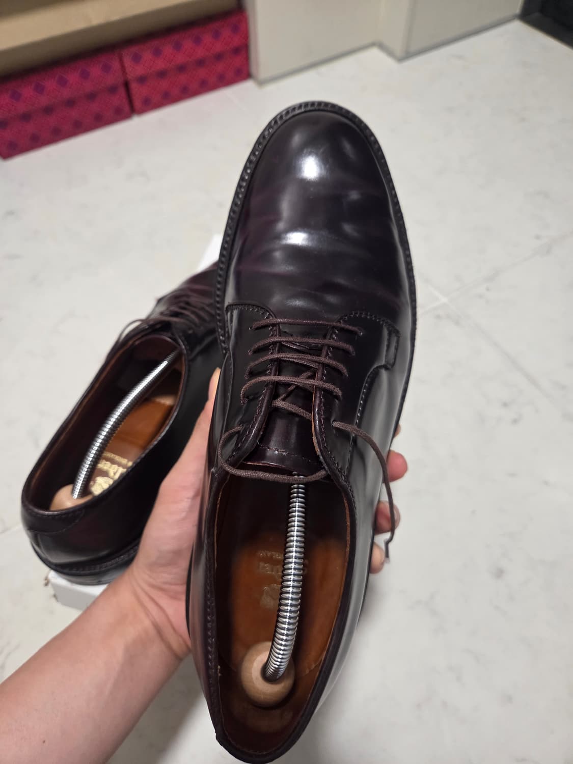 알든 990 버건디 코도반 10.5E  상품이미지5