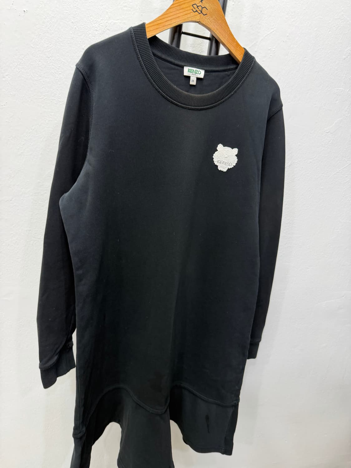 정품) KENZO 겐조 여성 블랙 맨투맨 원피스 M  상품이미지2