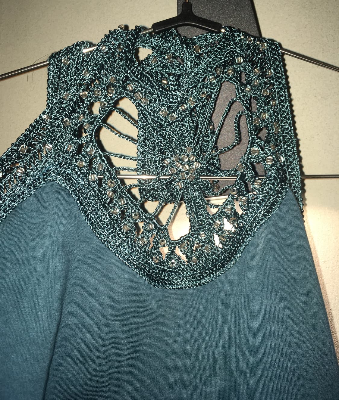 emerald crochet halter sleeveless 상품이미지4