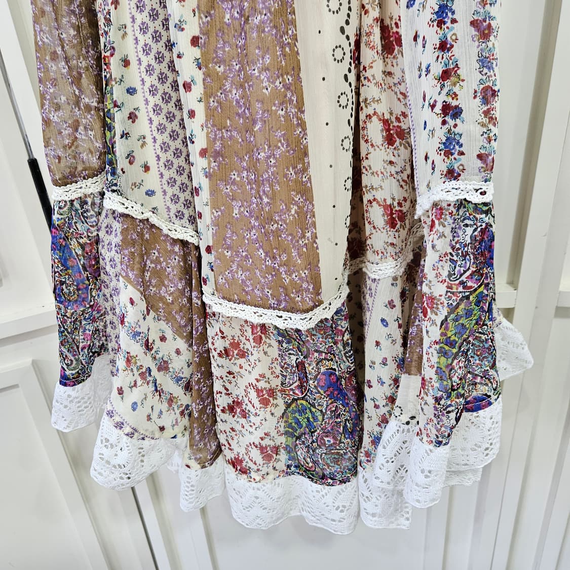 플라워 패치워크 레이스원피스 상품이미지3