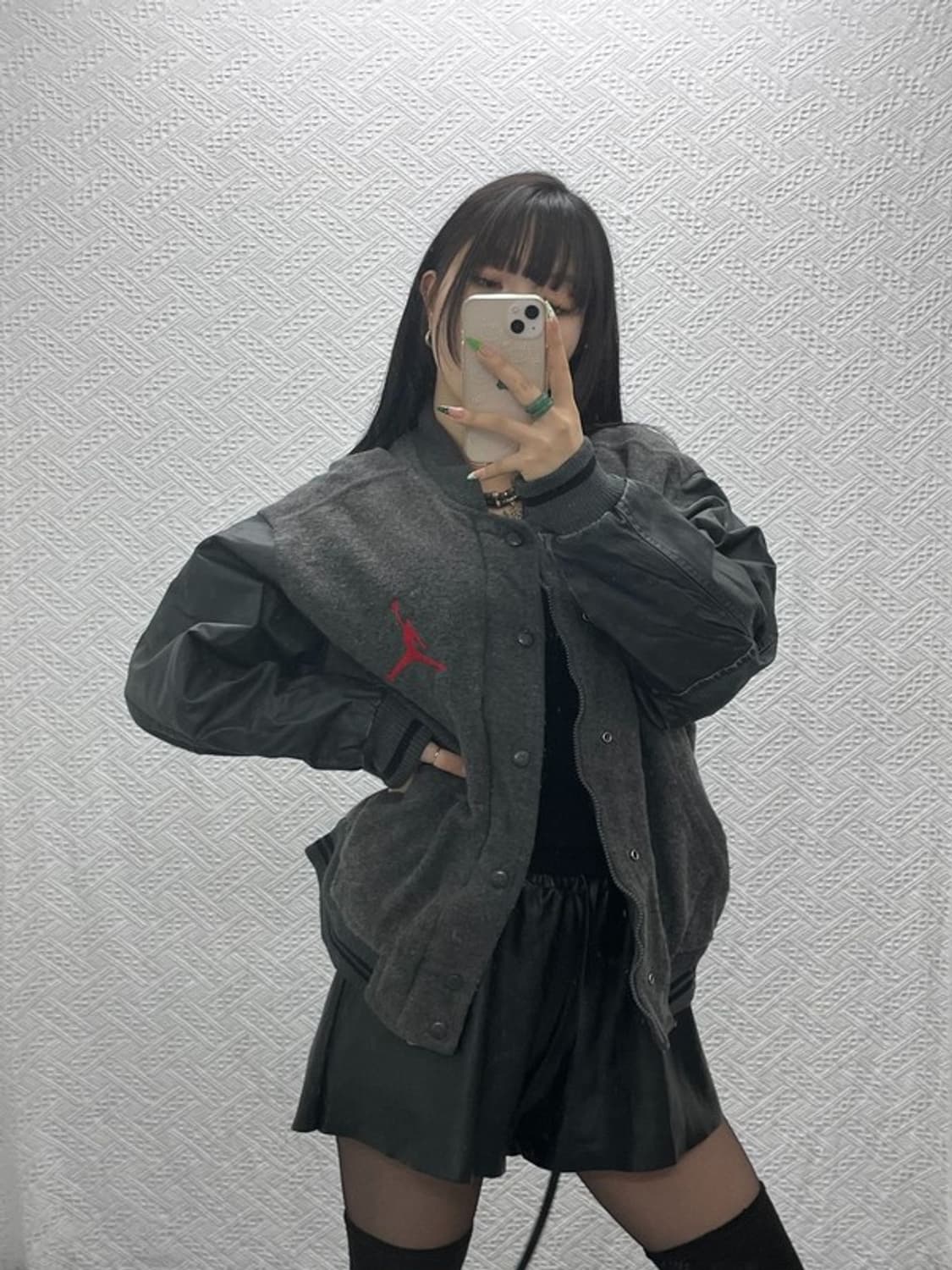 나이키 조던 올드스쿨 레트로 소가죽 바시티자켓 100 C09294 상품이미지1