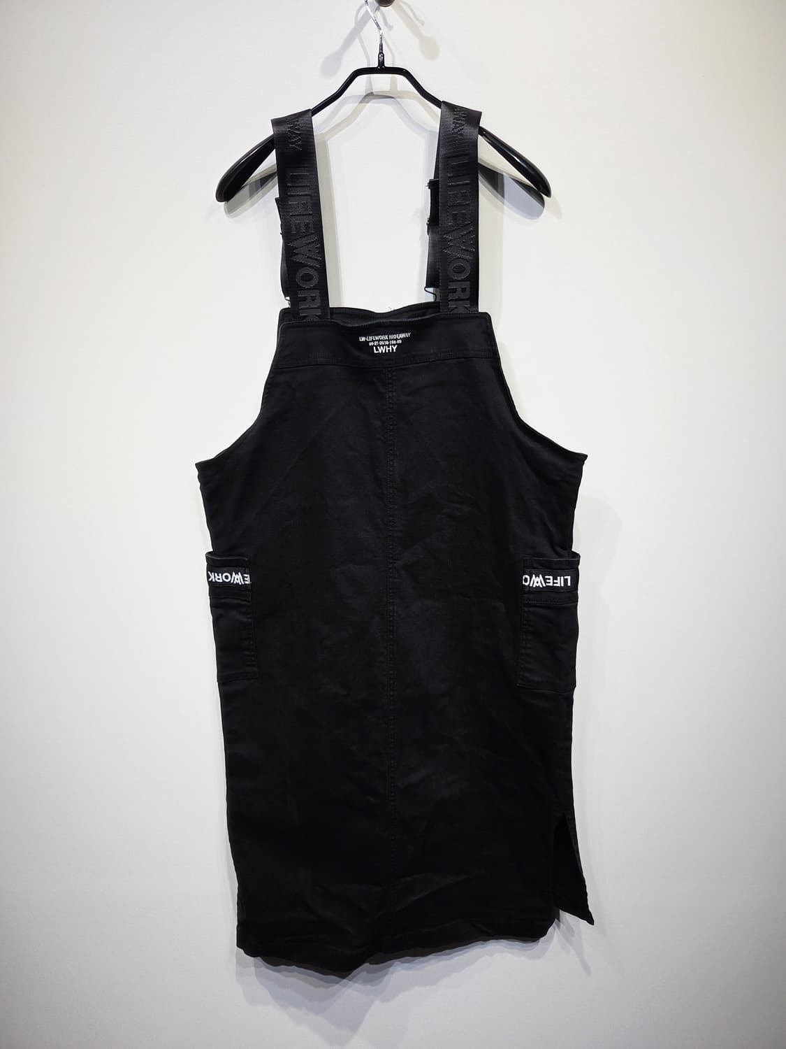 라이프워크 LIFEWORK 블랙 멜빵 원피스_FREE 상품이미지6