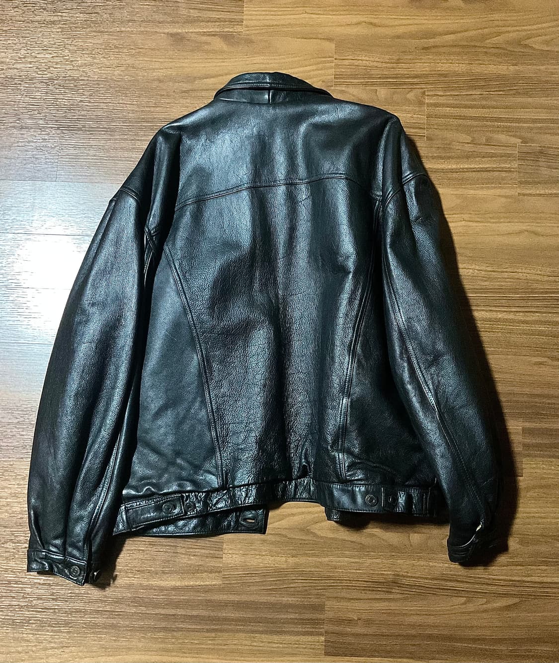 빈티지 리바이스 100% 소가죽 레더 트러커 자켓 상품이미지2