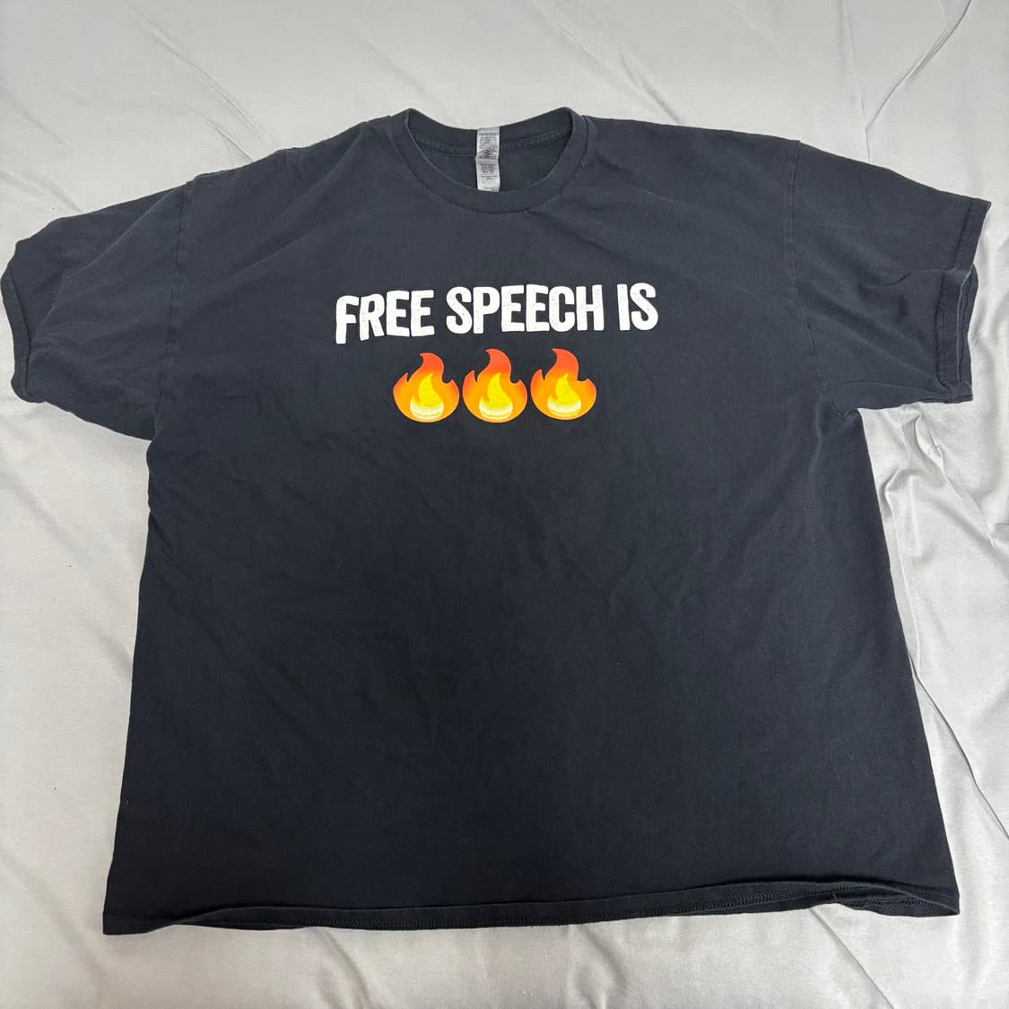 빈티지 길단 FREE SPEECH IS FIRE 반팔 티셔츠 XXL 상품이미지1