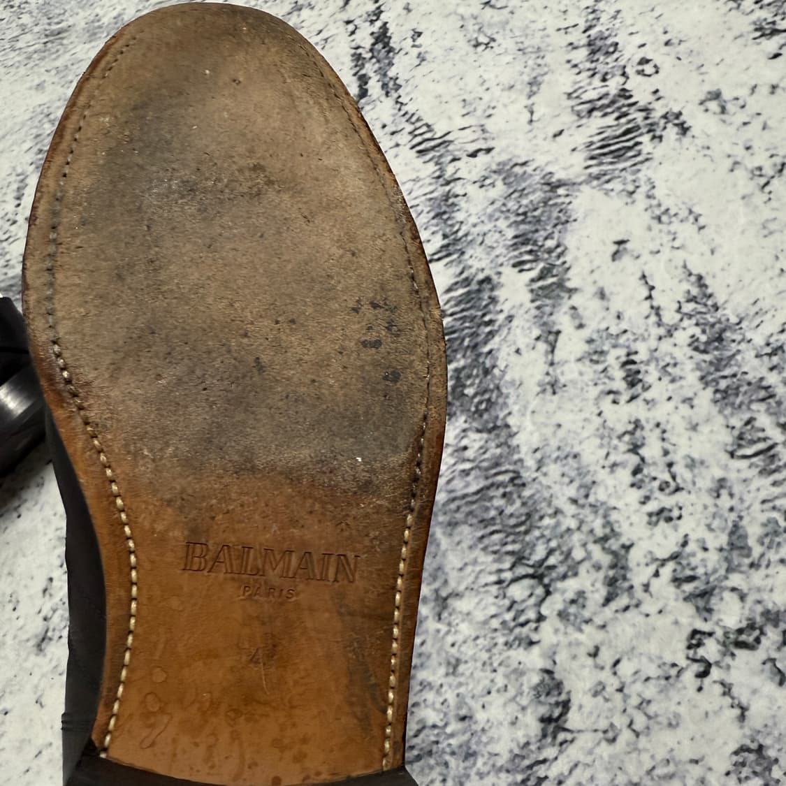 발망 더블 지퍼 레더 부츠 43 상품이미지5