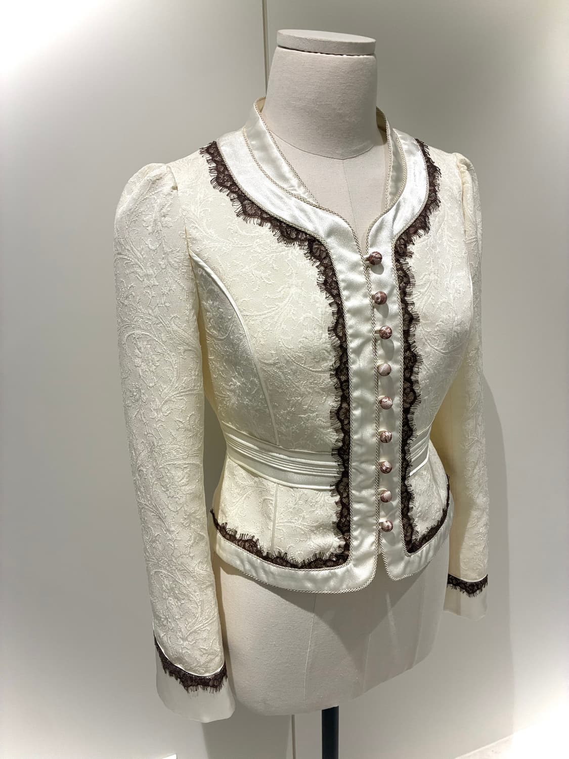 자카드 레이스 버튼 자켓 상품이미지5