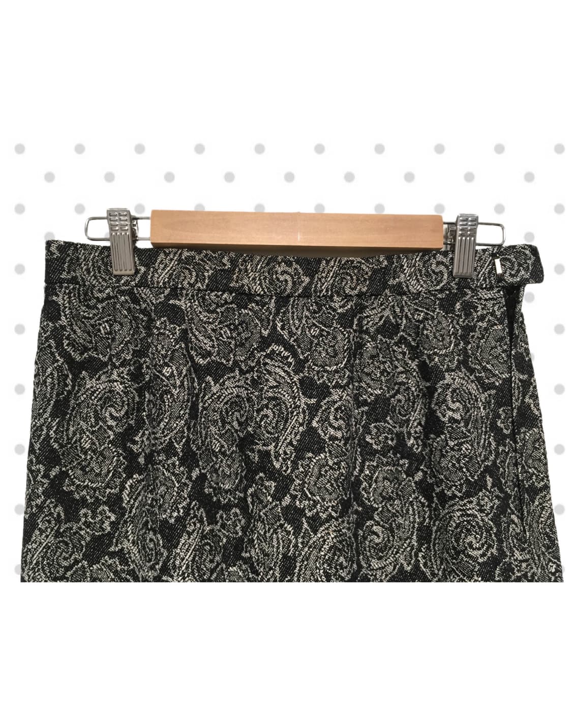 vintage paisley midi skirt black 상품이미지7