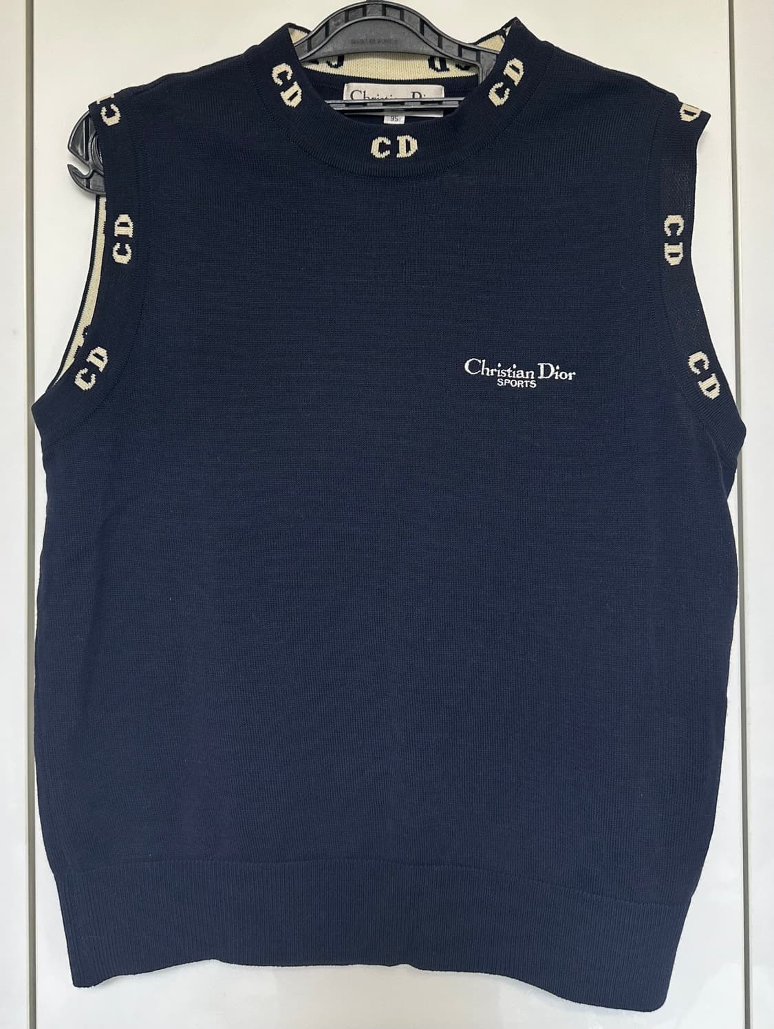 크리스찬 디올 스포츠 니트 베스트 네이비 상품이미지1