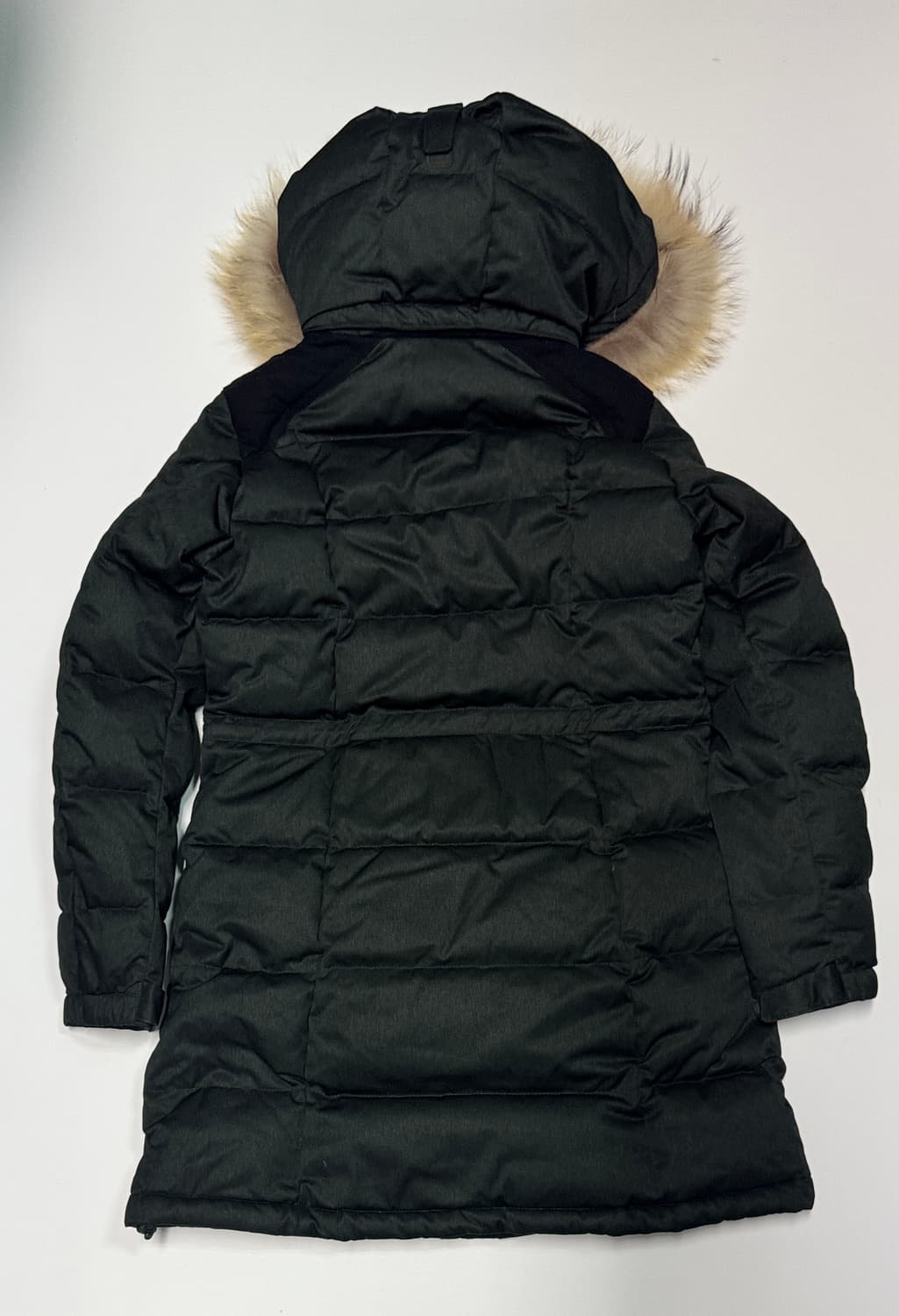 여성 몽벨 Mont-bell 구스다운 라쿤털 후드 패딩 M 상품이미지2