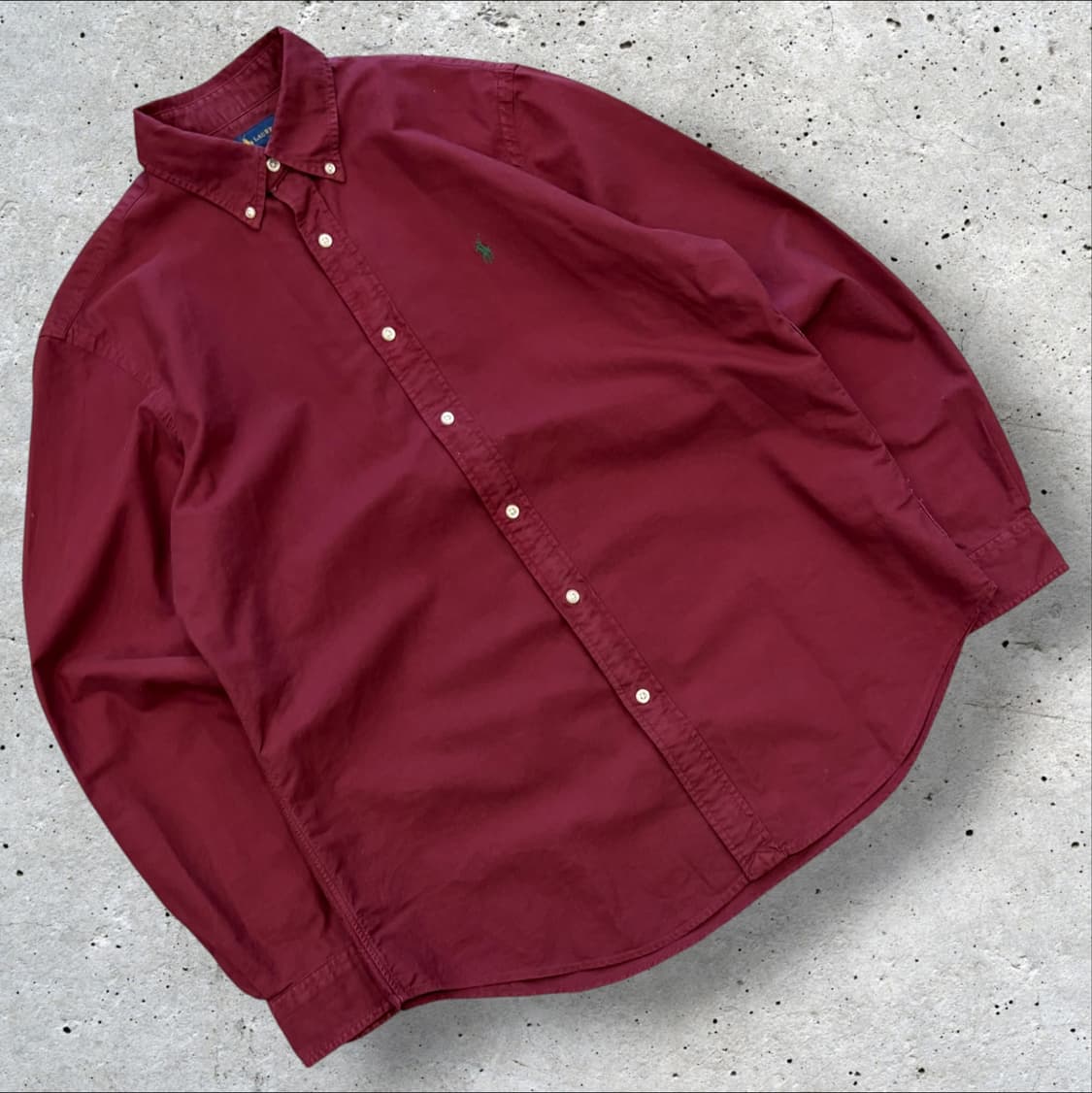 [L] 폴로 랄프로렌 클래식핏 긴팔 셔츠 버건디 D851 상품이미지1