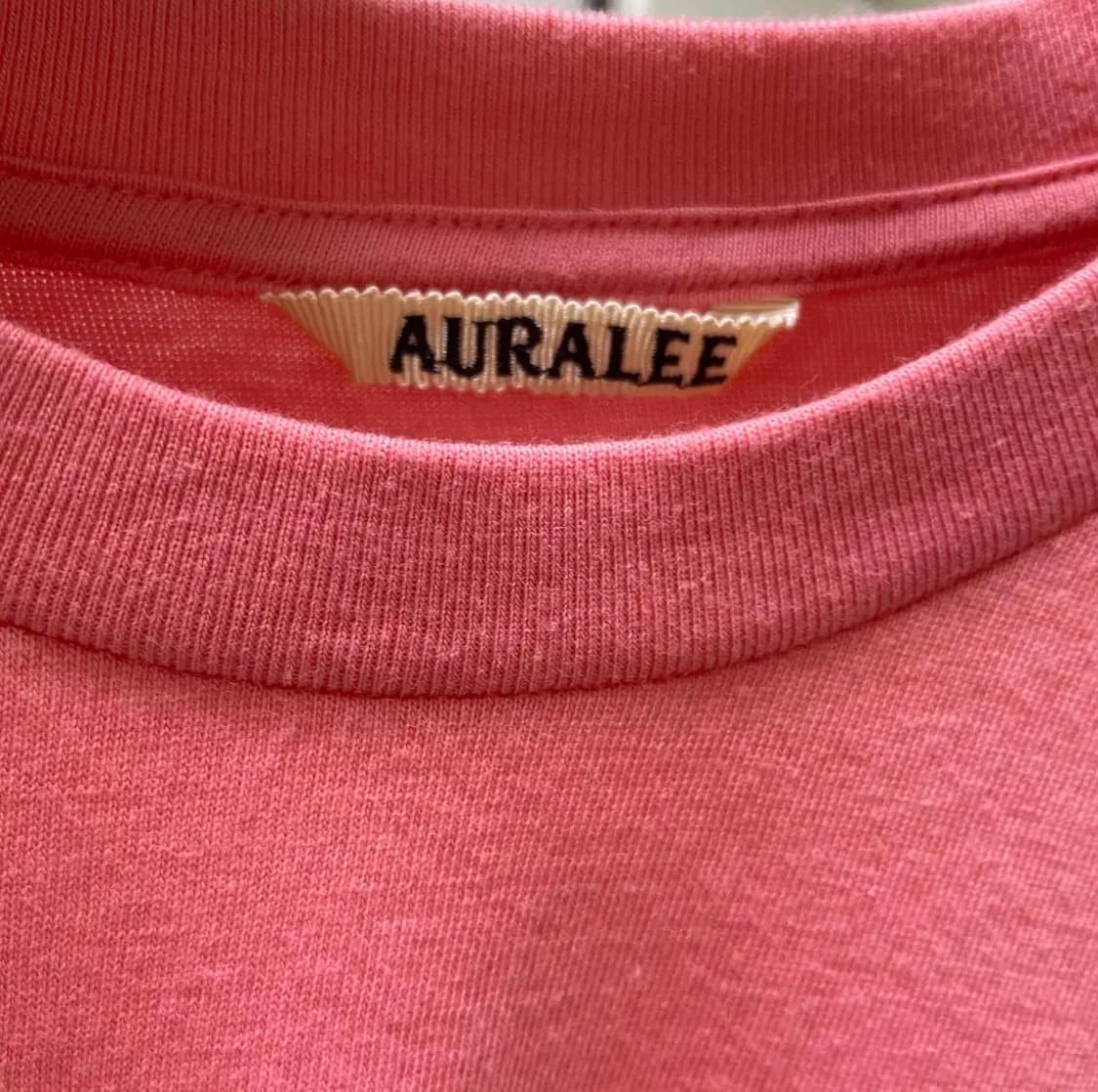 AURALEE 오라리 심리스 롱슬리브 티셔츠  핑크 상품이미지3