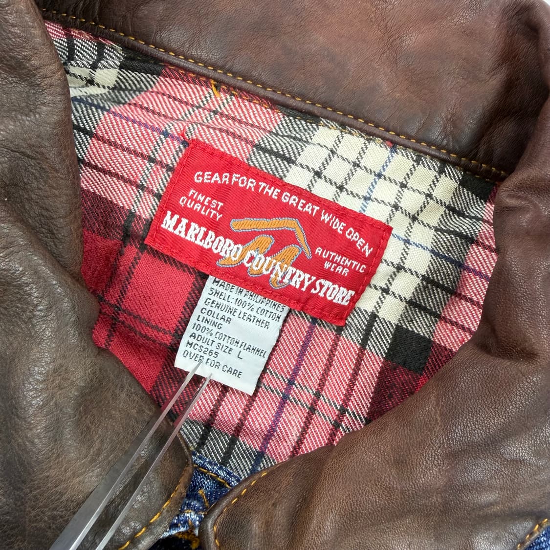 말보로컨트리스토어 레더넥 청자켓 상품이미지4