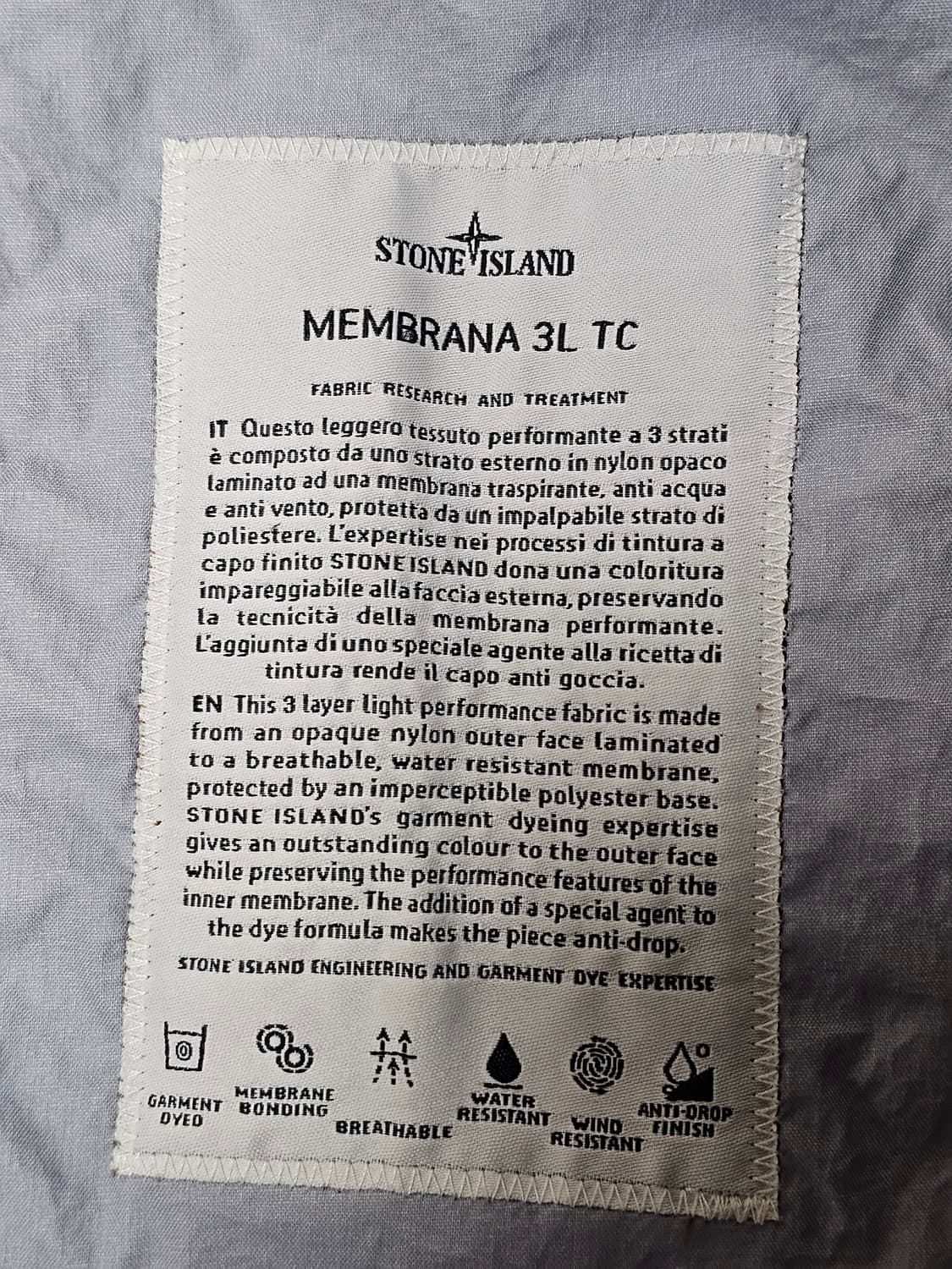 스톤아일랜드 멤브라나 3L TC 자켓 상품이미지6