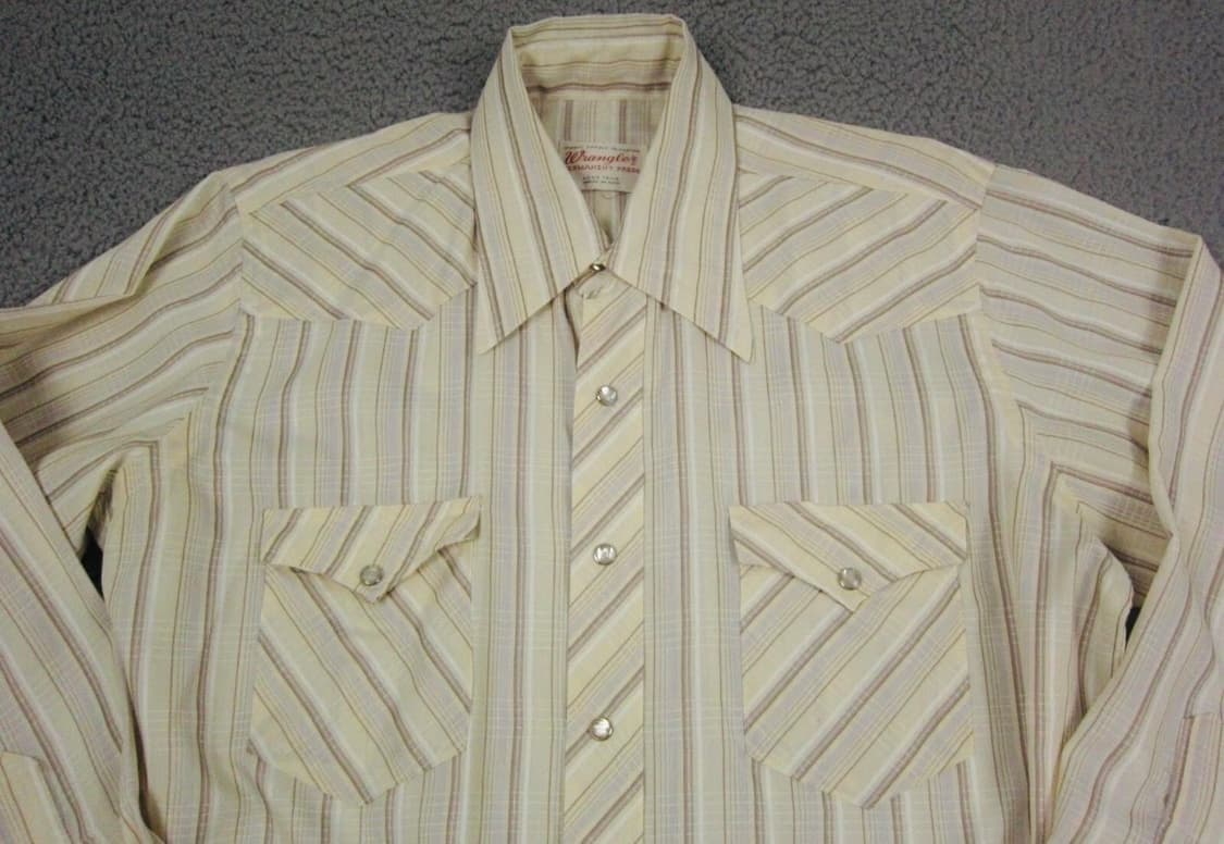 [16.5] 랭글러 70's permanent press 웨스턴 셔츠 상품이미지2