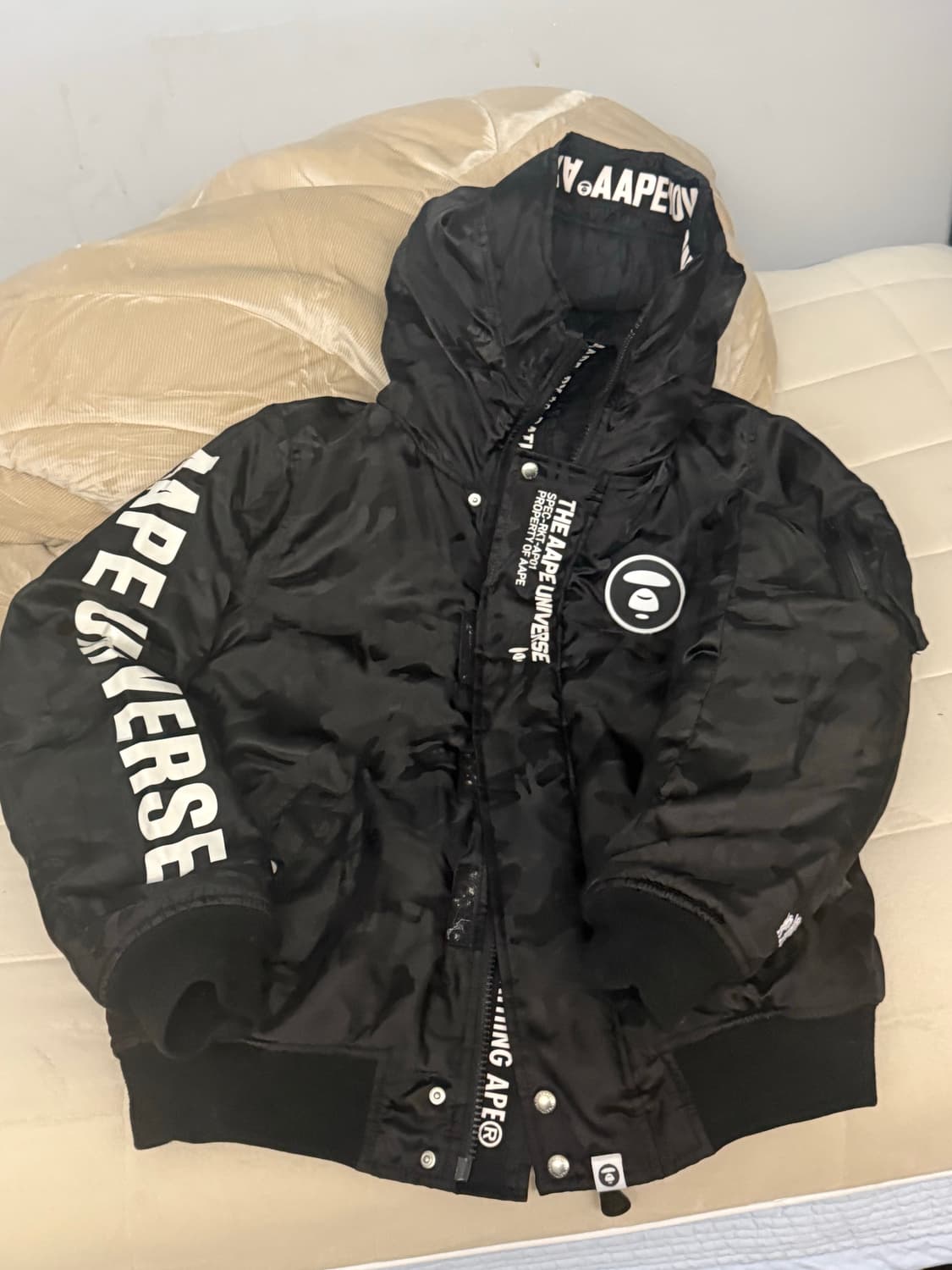 Aape 블랙 밀리터리 에이프 패딩 XL 상품이미지2