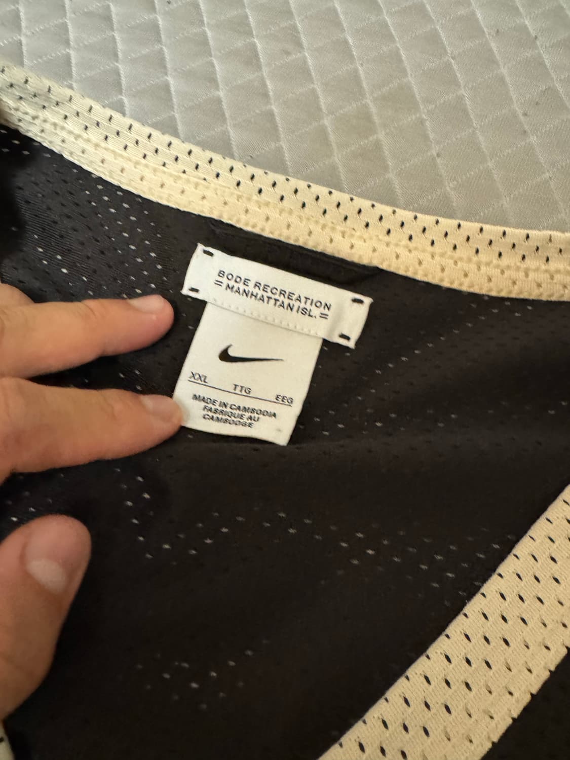 BODE 보디 나이키 Manhatan 메쉬 저지 브라운 에크루 상품이미지7