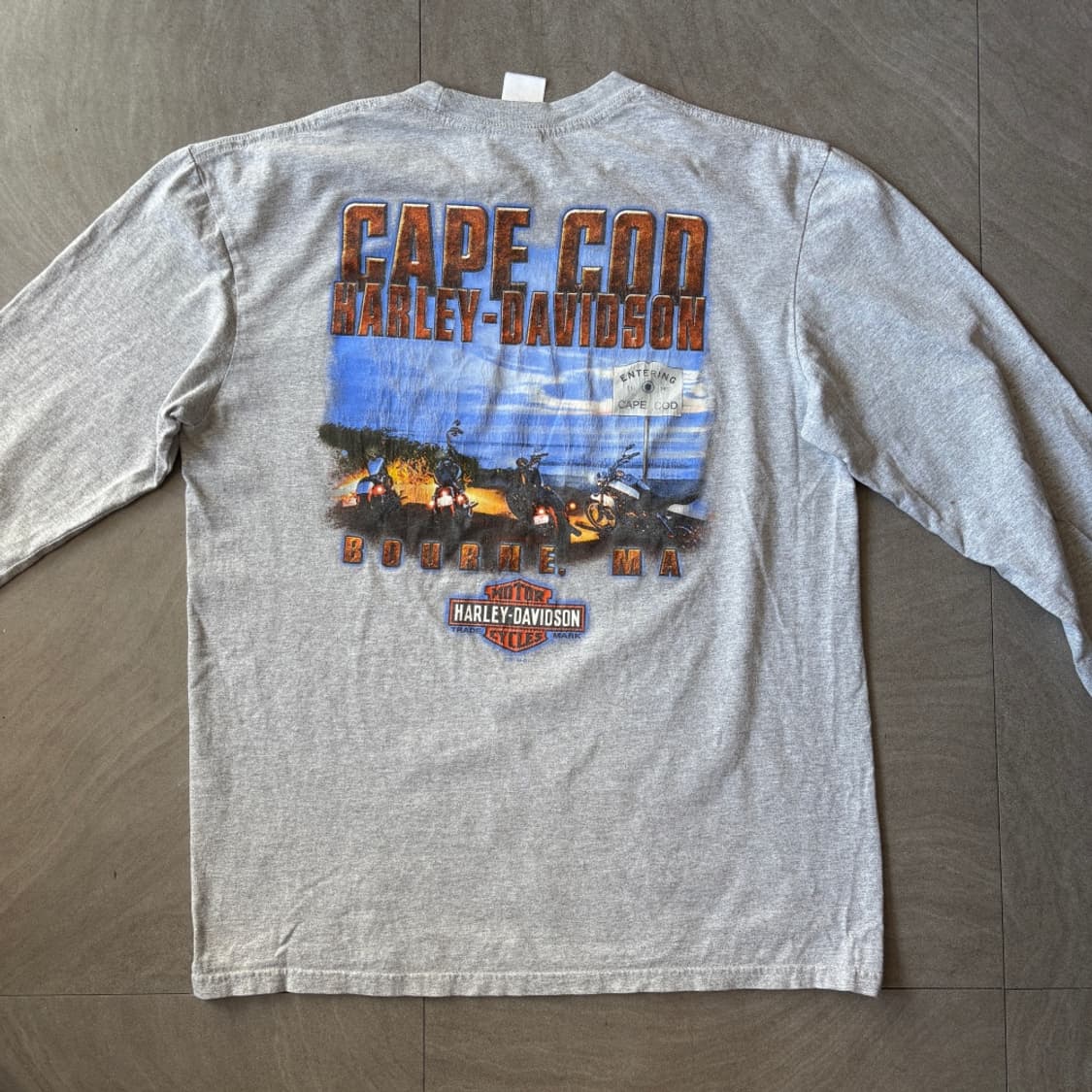 할리데이비슨 정품 그레이 긴팔 티셔츠 상품이미지8