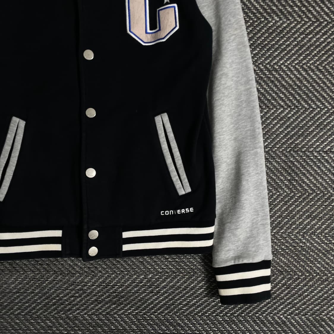 00s 컨버스 올드스쿨 빅로고 스웻 바시티 자켓o 3104 상품이미지2