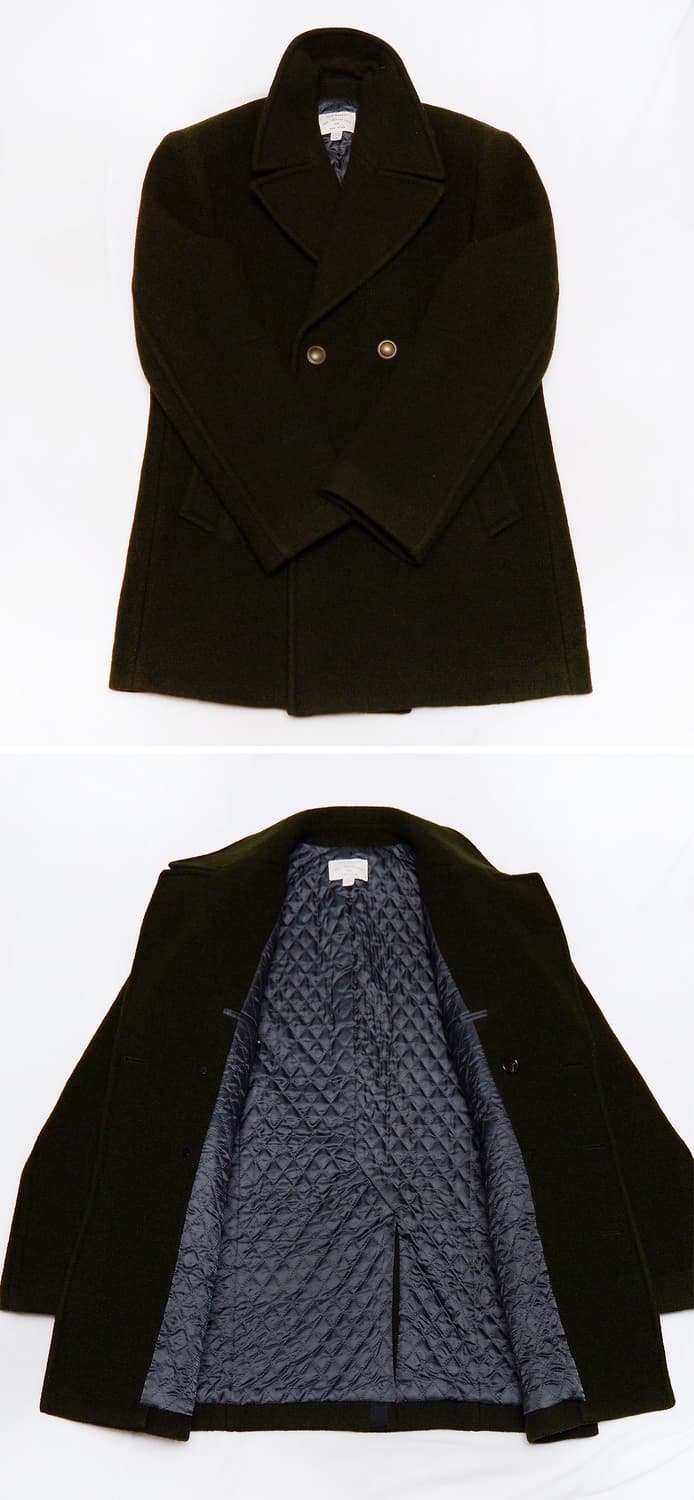 클럽 모나코 헤비 멜튼울 클래식 더블 피코트 (L / 100+) 상품이미지3