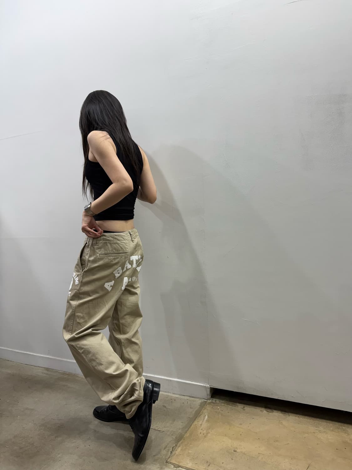 베이프 힙 로고 디테일 코튼 팬츠 상품이미지5