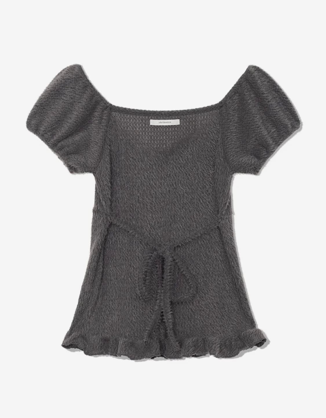 어글리 쉐도우 소프트 셔링 티셔츠(차콜) 상품이미지4