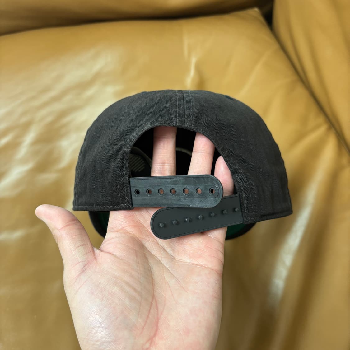 RRL 더블알엘 랄프로렌 폴로 윙로고 6패널 볼캡 모자 워시드 블랙 상품이미지7