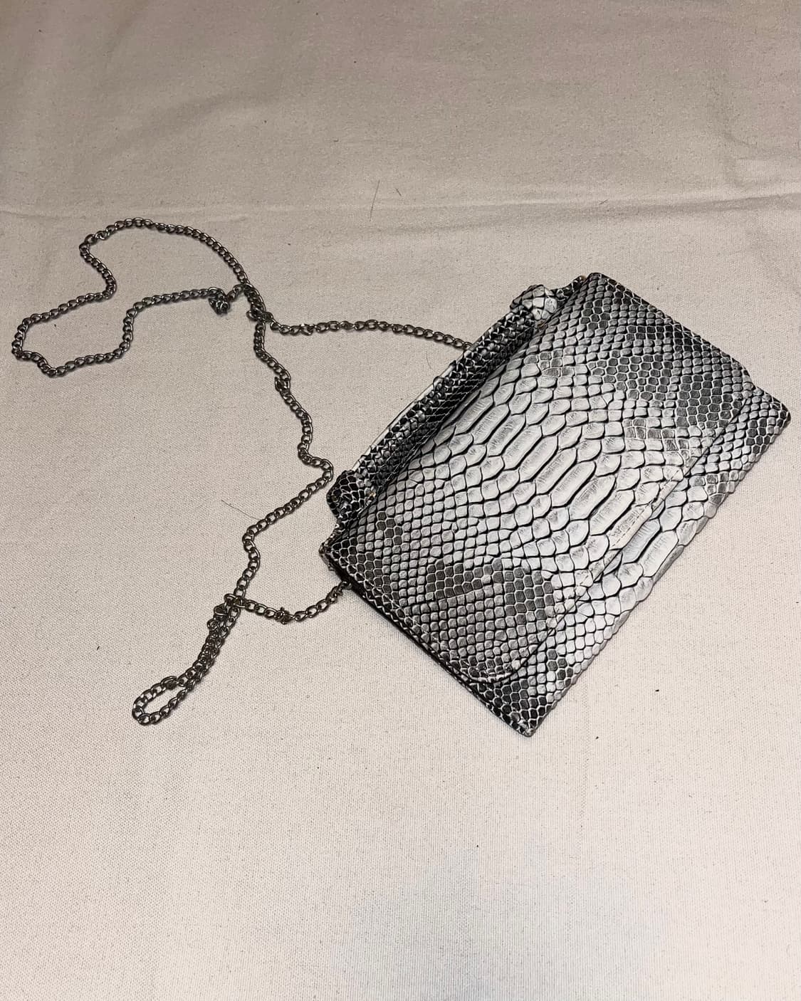 silver crocodile wallet bag 상품이미지1