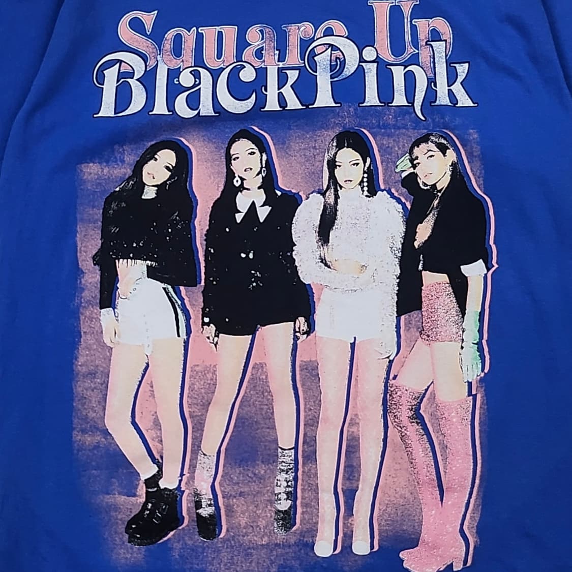 블랙핑크 오피셜 반팔티 블루 상품이미지4