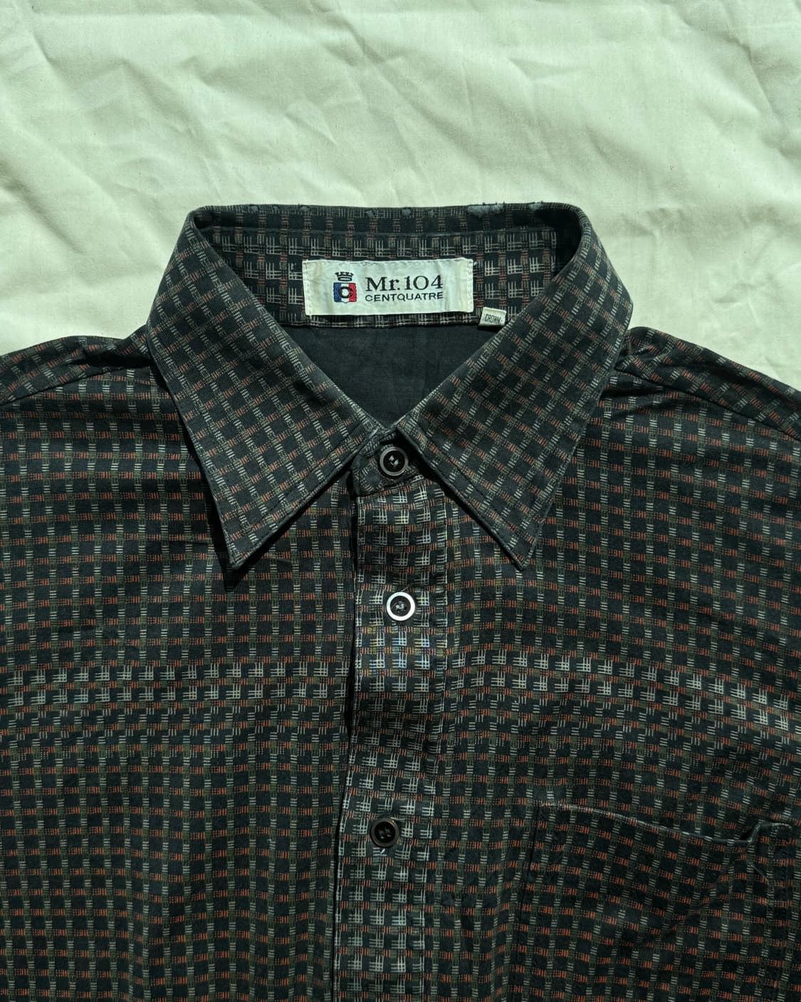 블랙 패턴 셔츠 상품이미지1