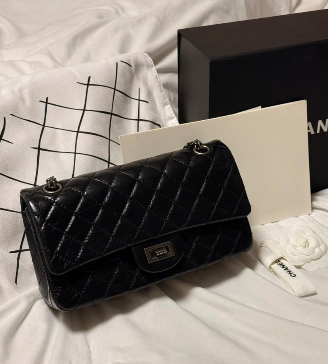 샤넬2.55 스몰블랙은장 상품이미지1