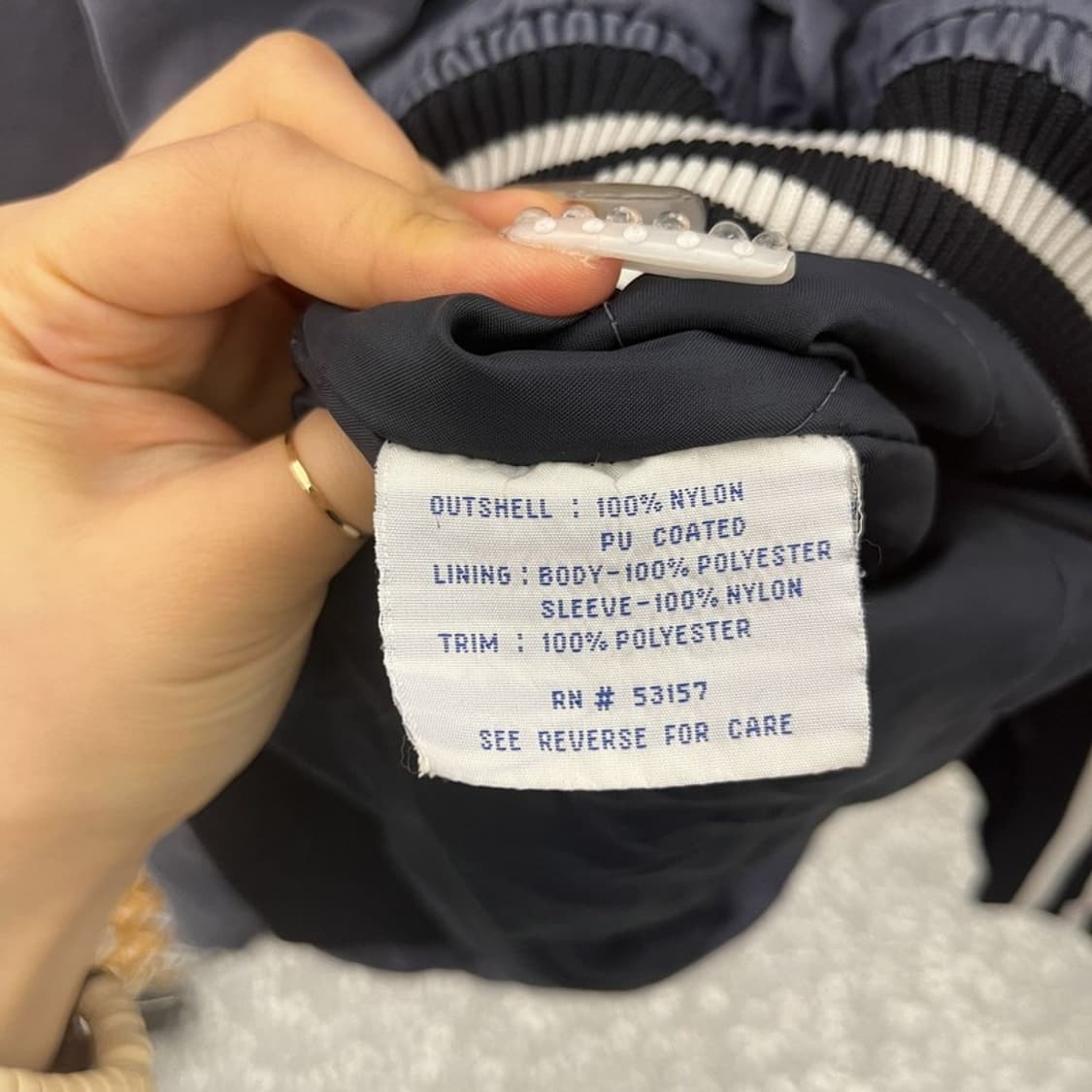 마제스틱 스트릿 펑크 빈티지 양키스 바시티 자켓 XXL C10866 상품이미지6