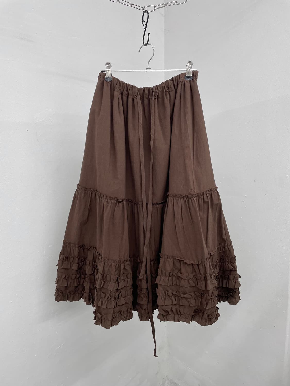 브라운 라떼 모리 캉캉 스커트 상품이미지1