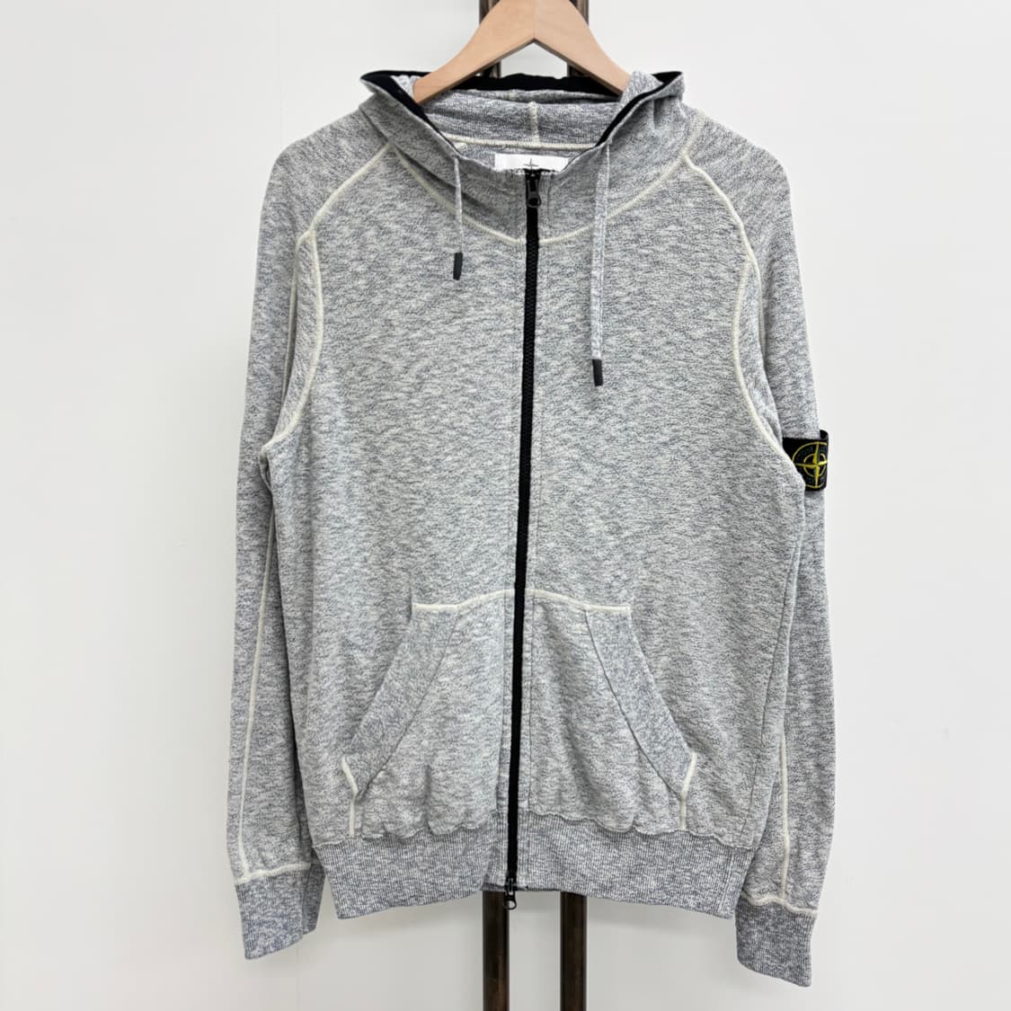 [L]스톤아일랜드 니트 후드집업 상품이미지1