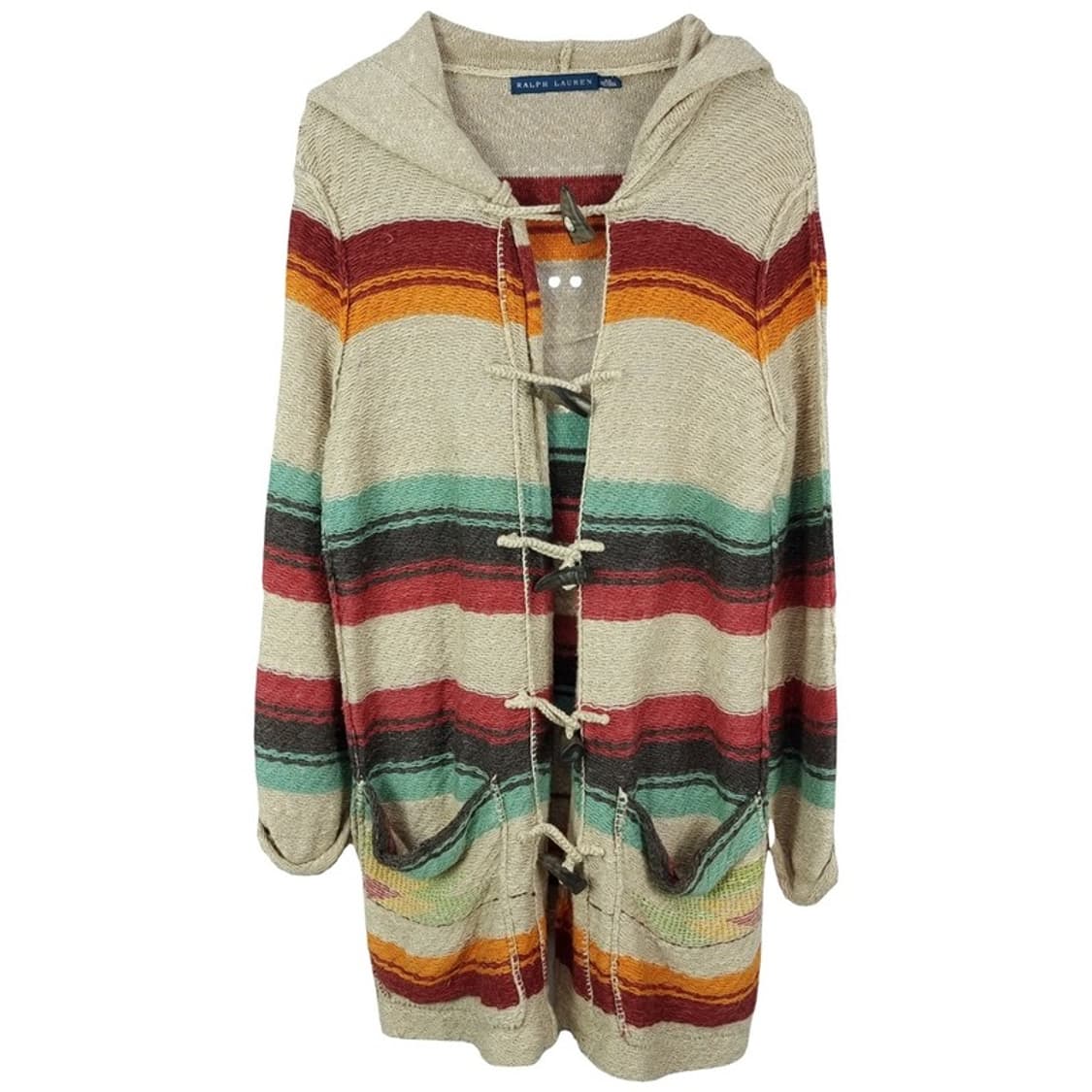 [폴로 랄프로렌] 에스닉 패턴 후드 토글 니트 롱 가디건 M17573 상품이미지2