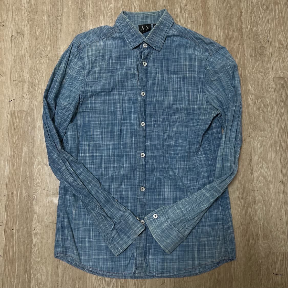 알마니 익스체인지 스탠다드 데님셔츠 S/90  상품이미지1