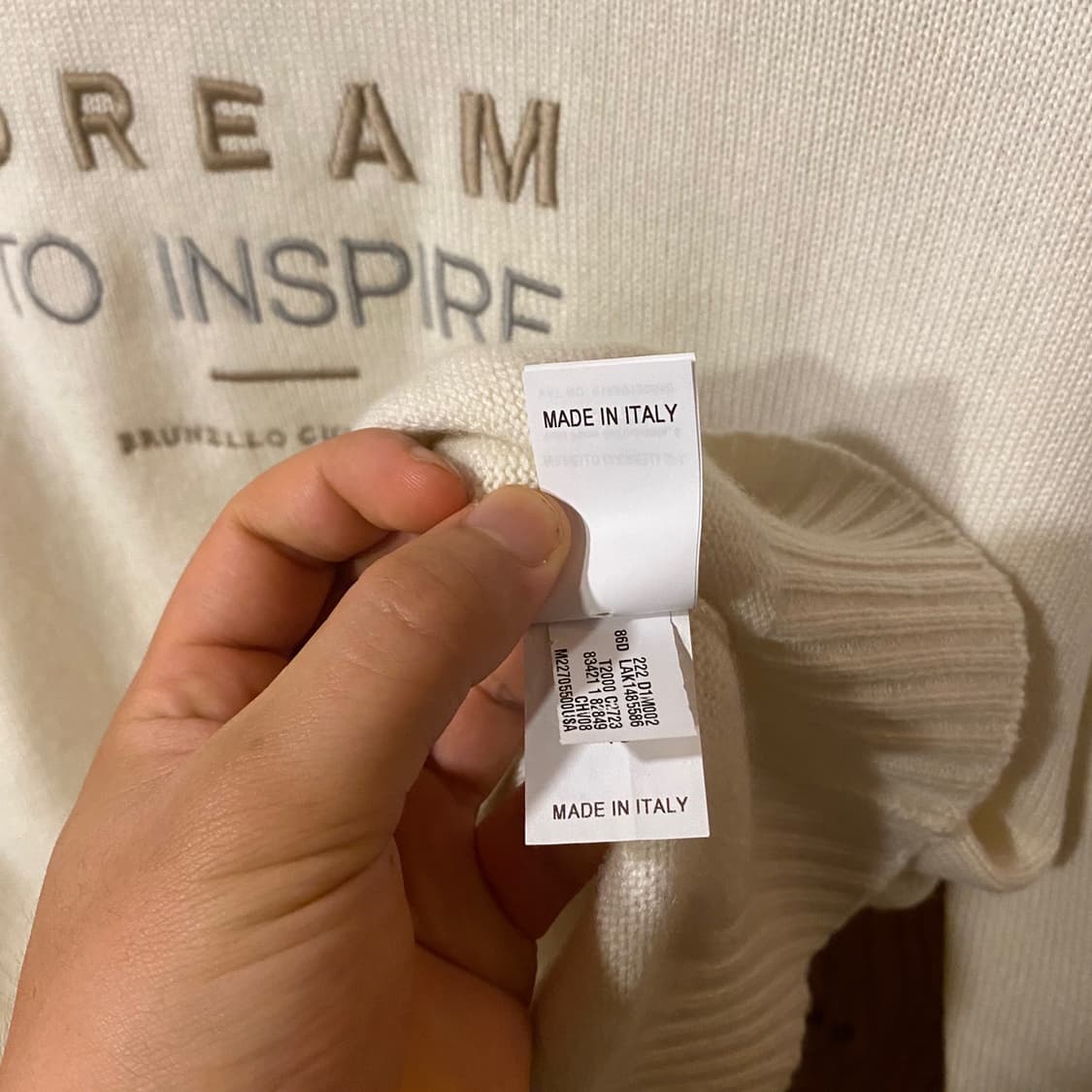 브루넬로 쿠치넬리 dream to inspire 캐시미어 니트 상품이미지6