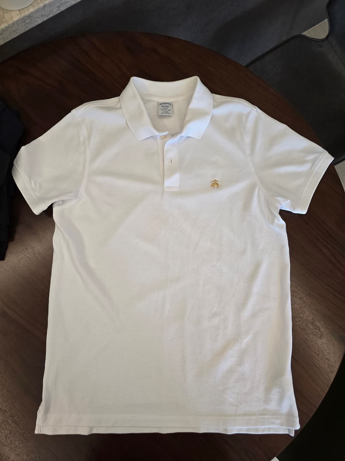 브룩스브라더스 수피마 폴로 화이트 슬림 L 상품이미지1