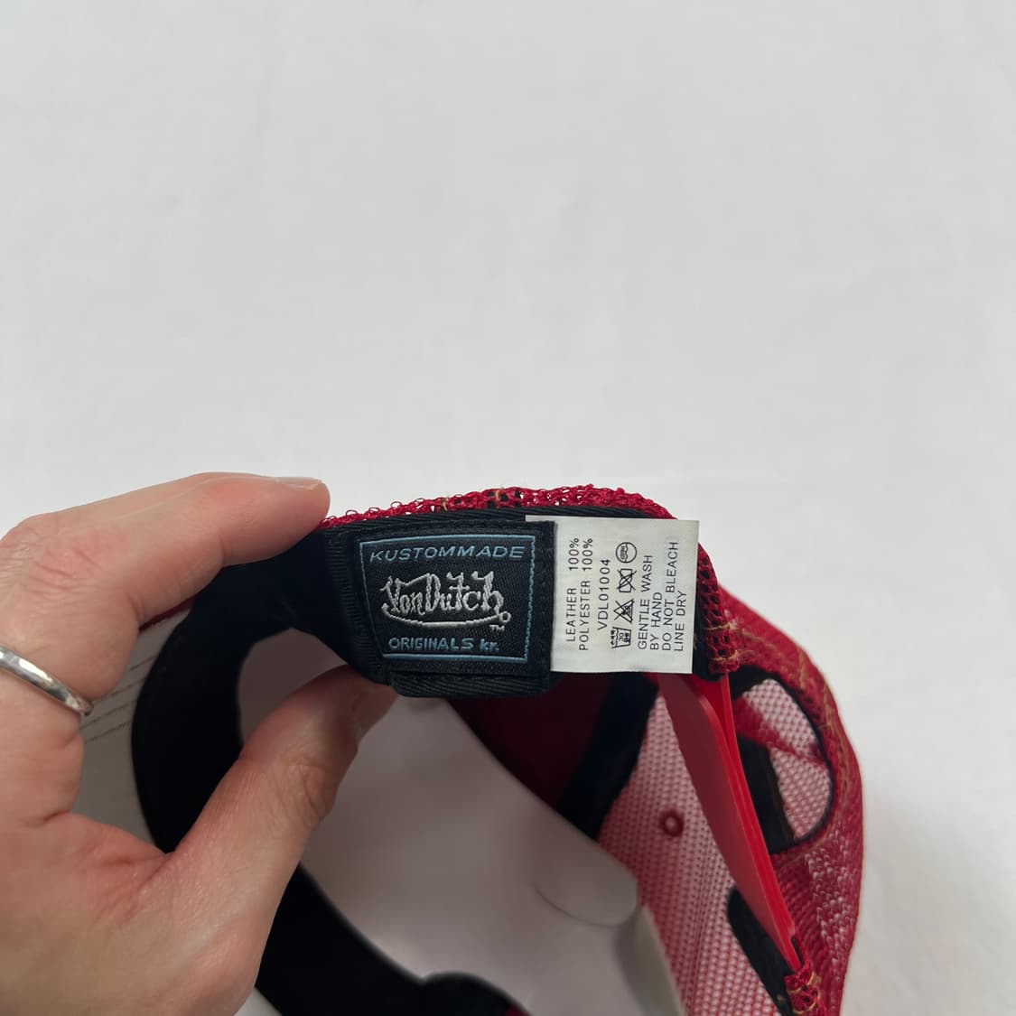 데드스탁 본더치 von dutch 가죽 레더 메쉬 트러커 캡모자 상품이미지9