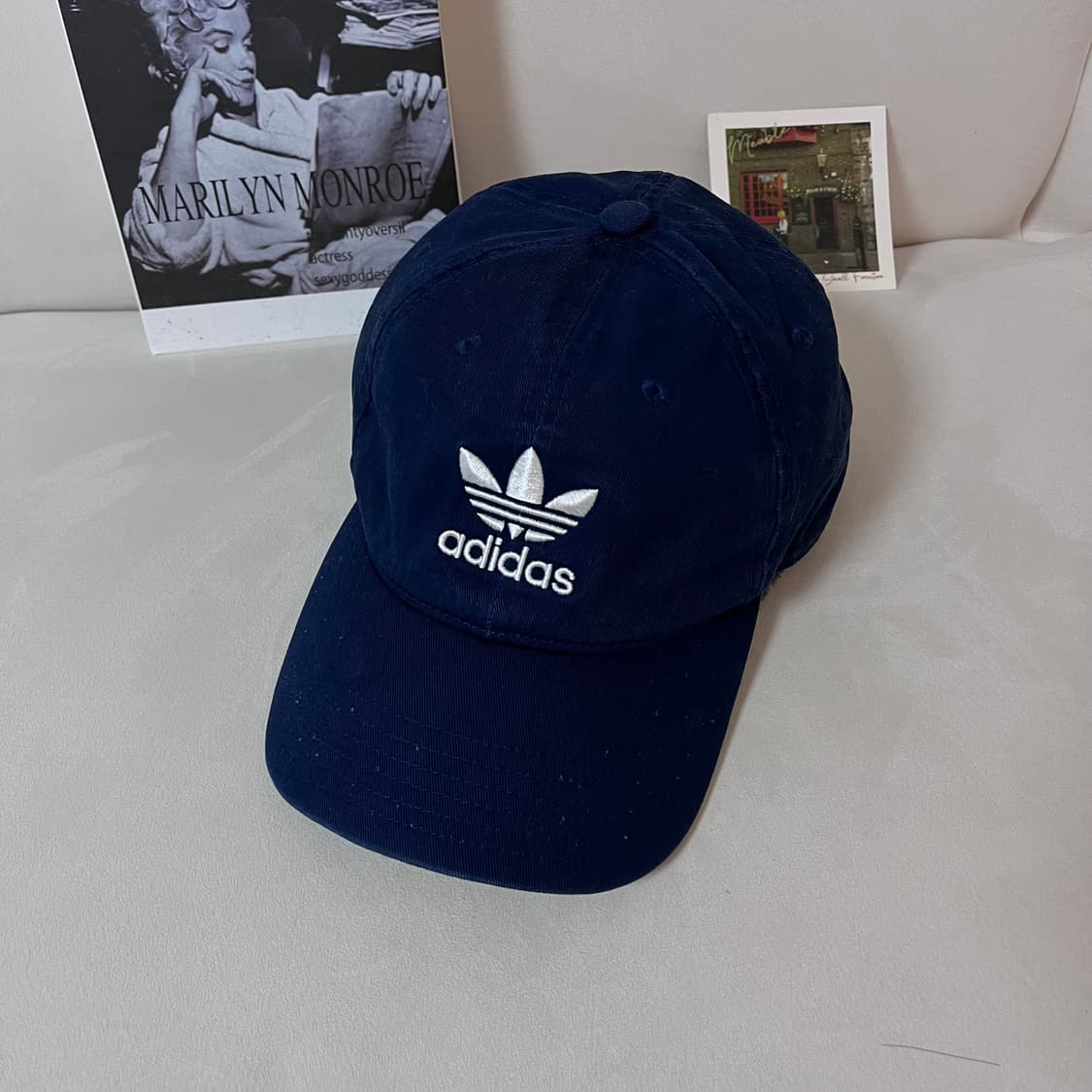 [정품] 아디다스 네이비 트레포일 모자 상품이미지1