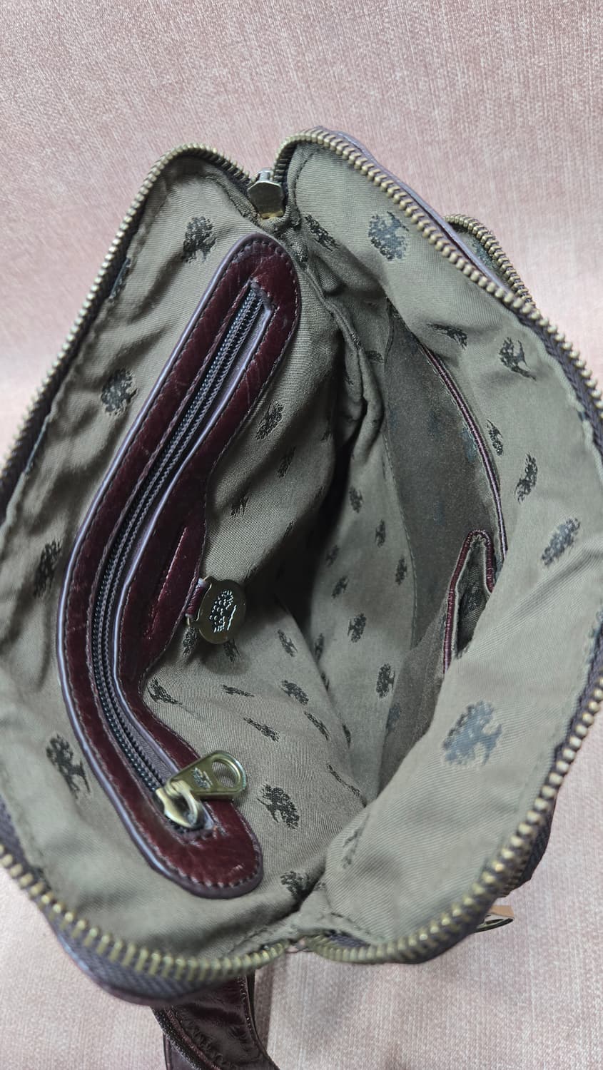 소가죽 브라운 크로스백 앤틱메탈 상품이미지7