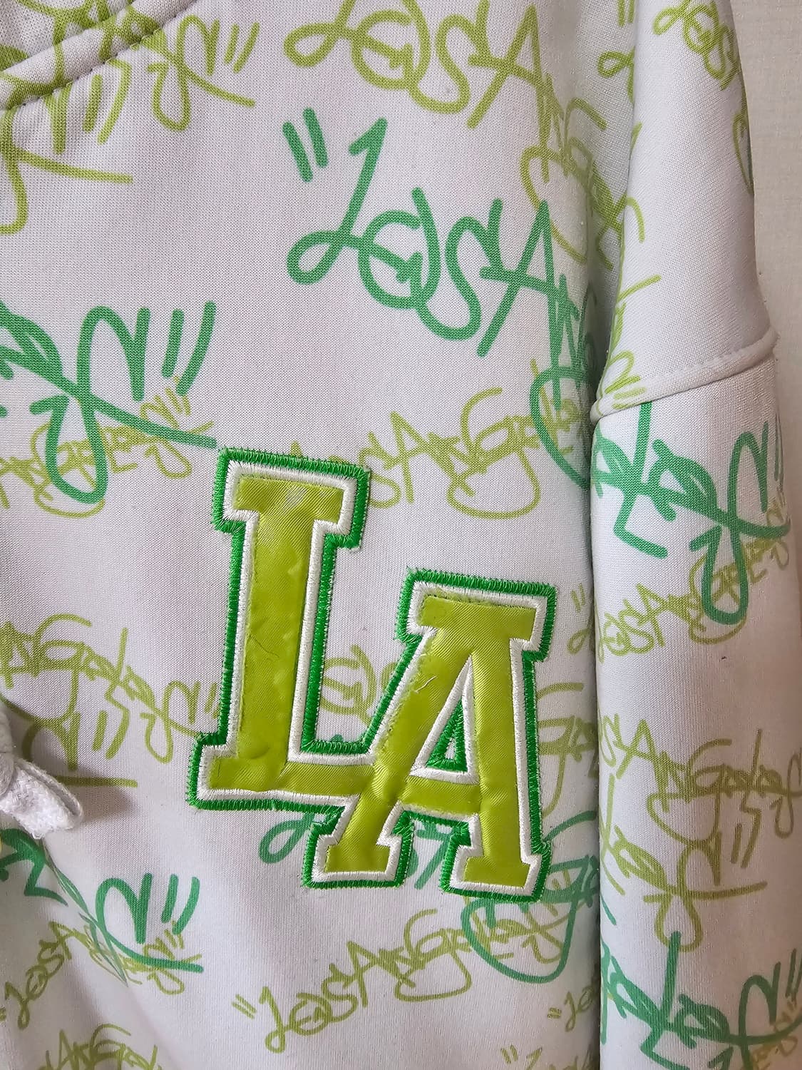 빅사이즈 빈티지  LA 그래피티 누빔 후드집업 XL(110~115 상품이미지3