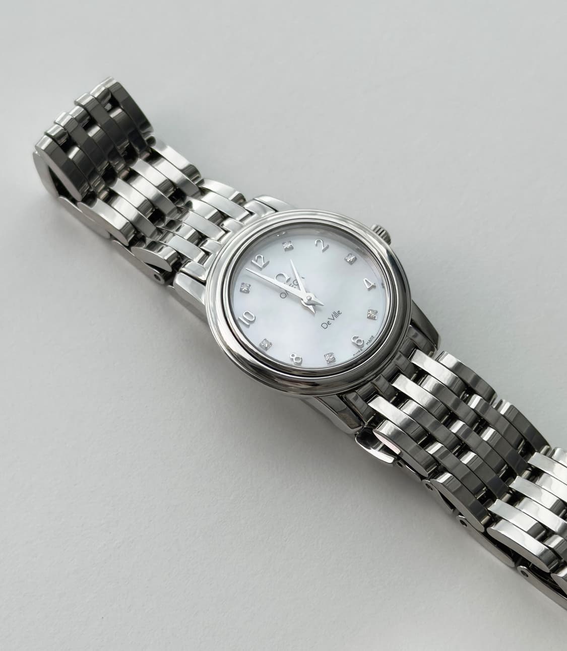 오메가 드빌 다이아 화이트 쉘 다이얼 시계  상품이미지7