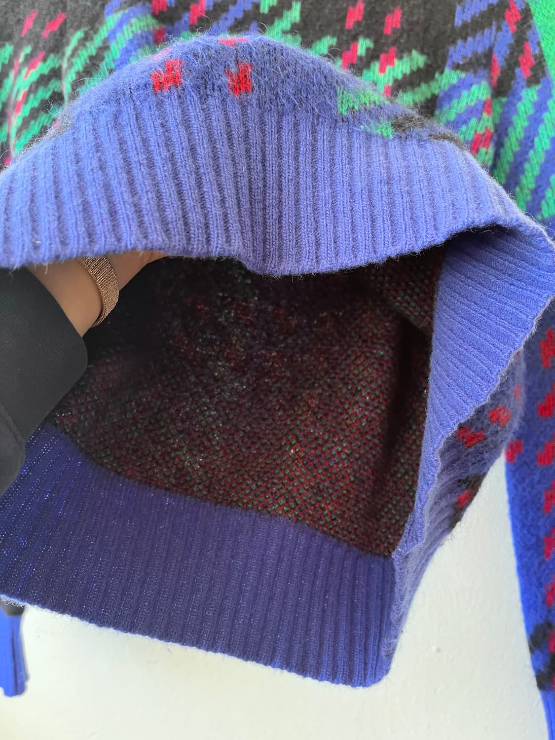 베네통 여성 패턴라운드니트 85-155사이즈 상품이미지4