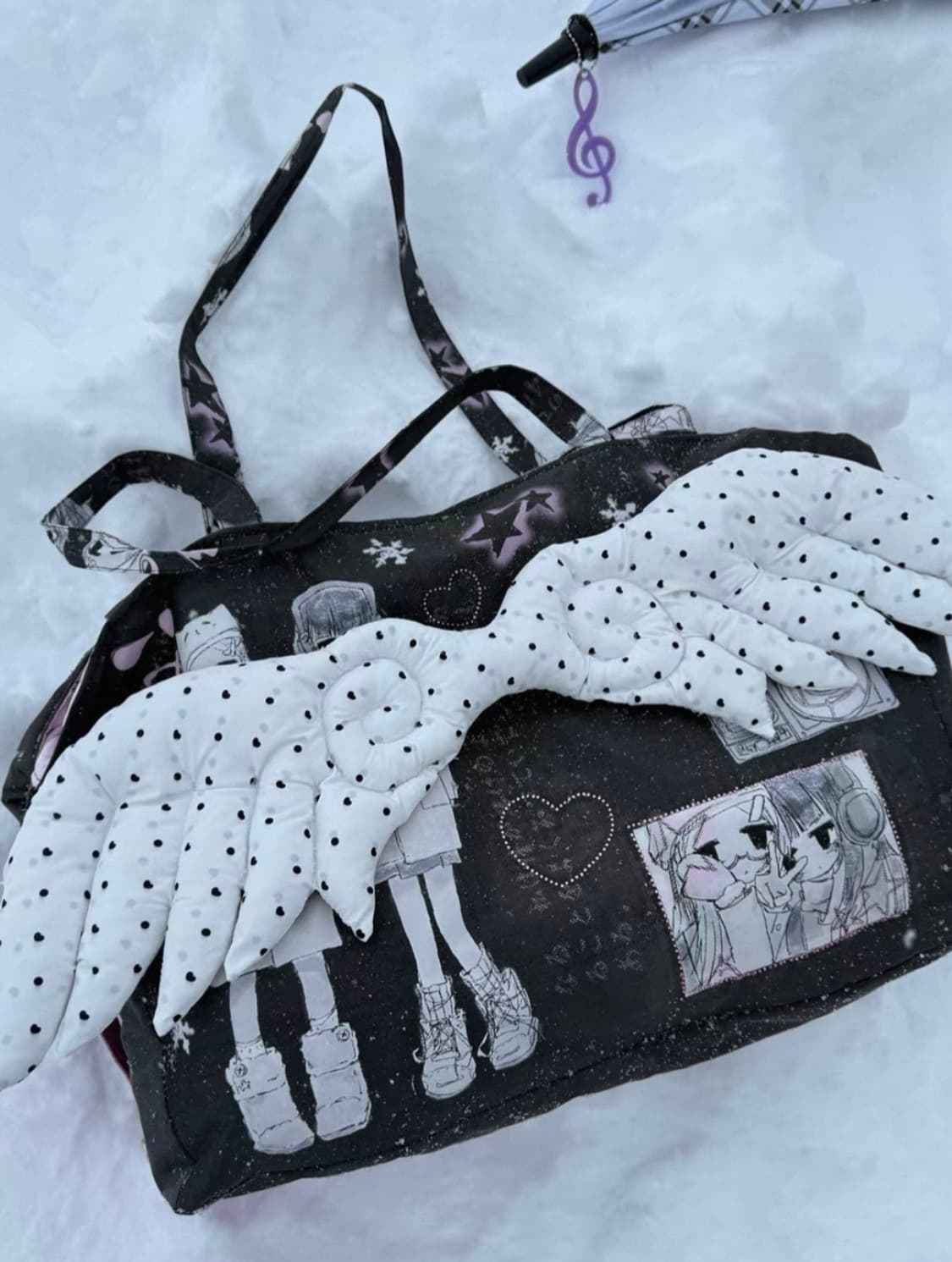 겨울소녀빅날개도트패딩백디어마이키코테스트메커니즘허그유어스킨aeae샬롬클럽 상품이미지5